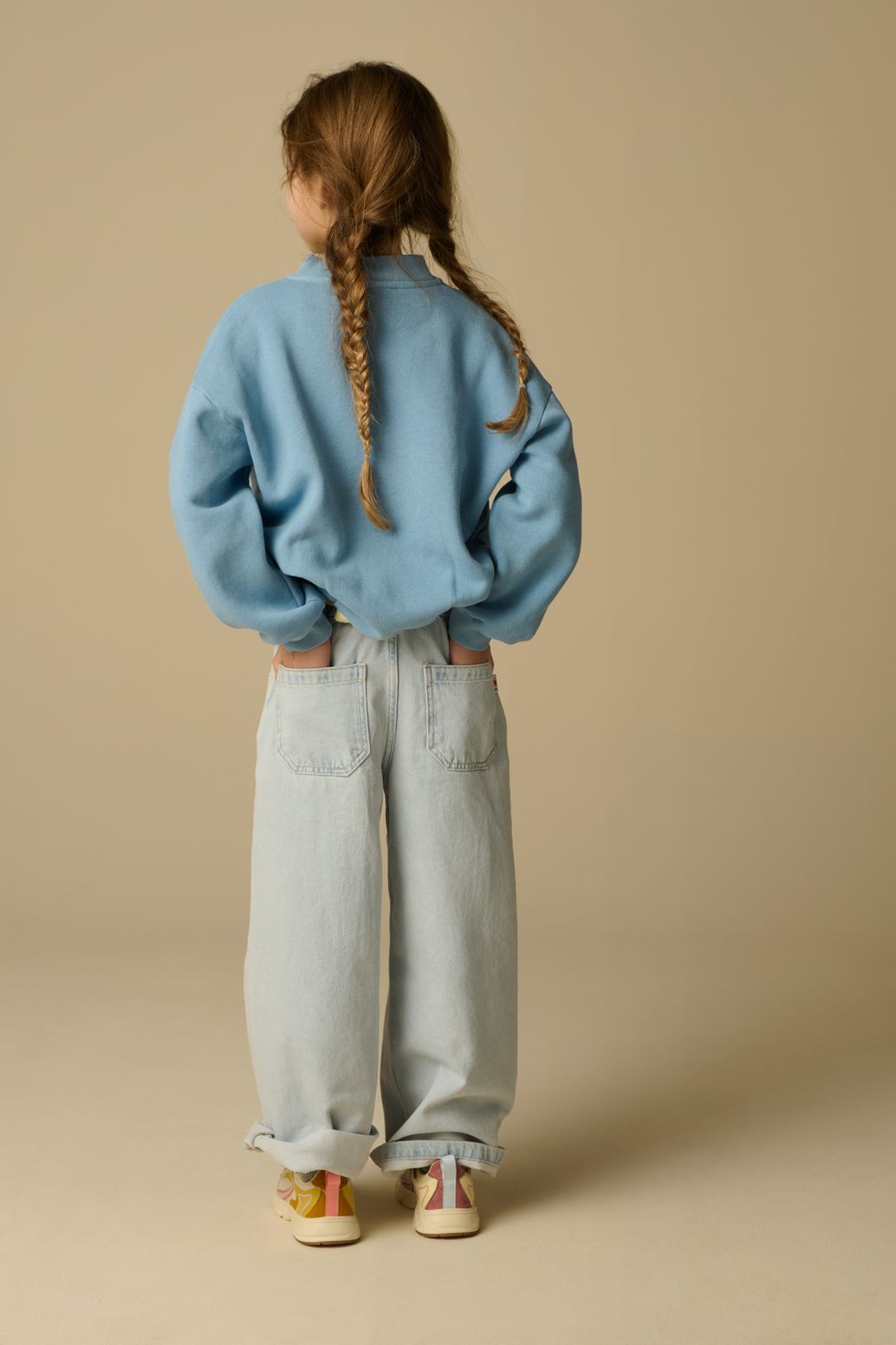 Wide Leg Jeans - hellblau