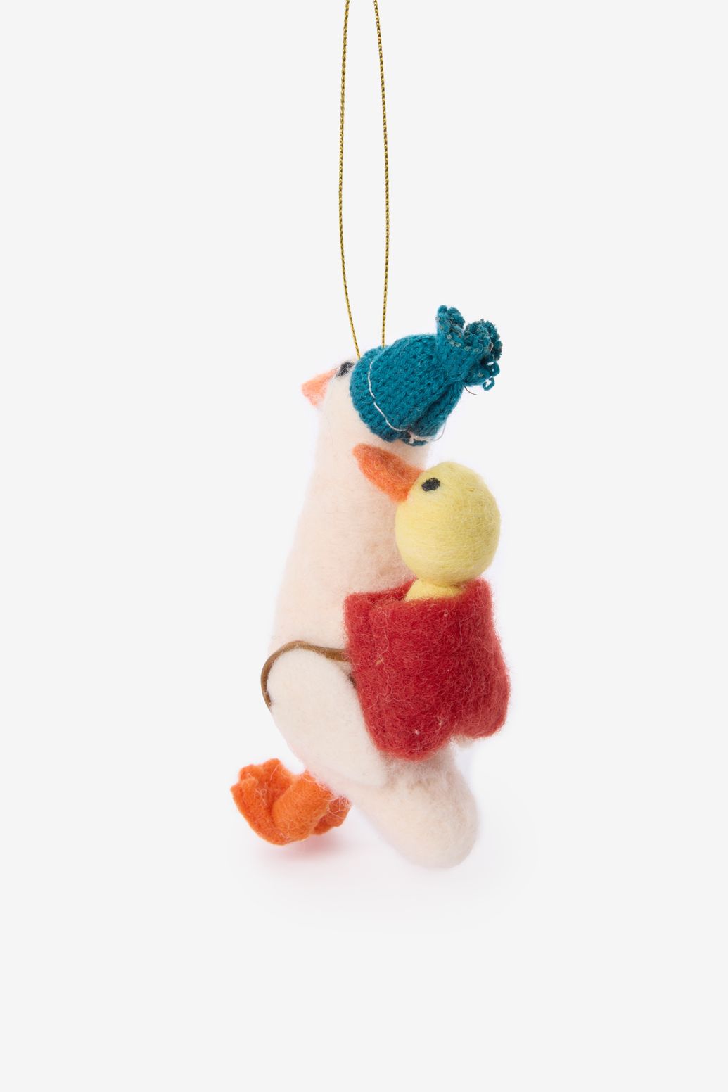 Multicolour kersthanger met gansjes