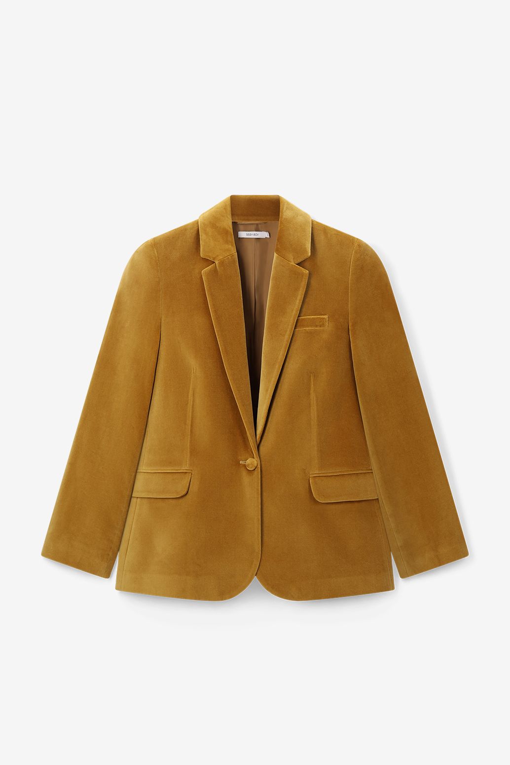 Blazer en velours - jaune foncé