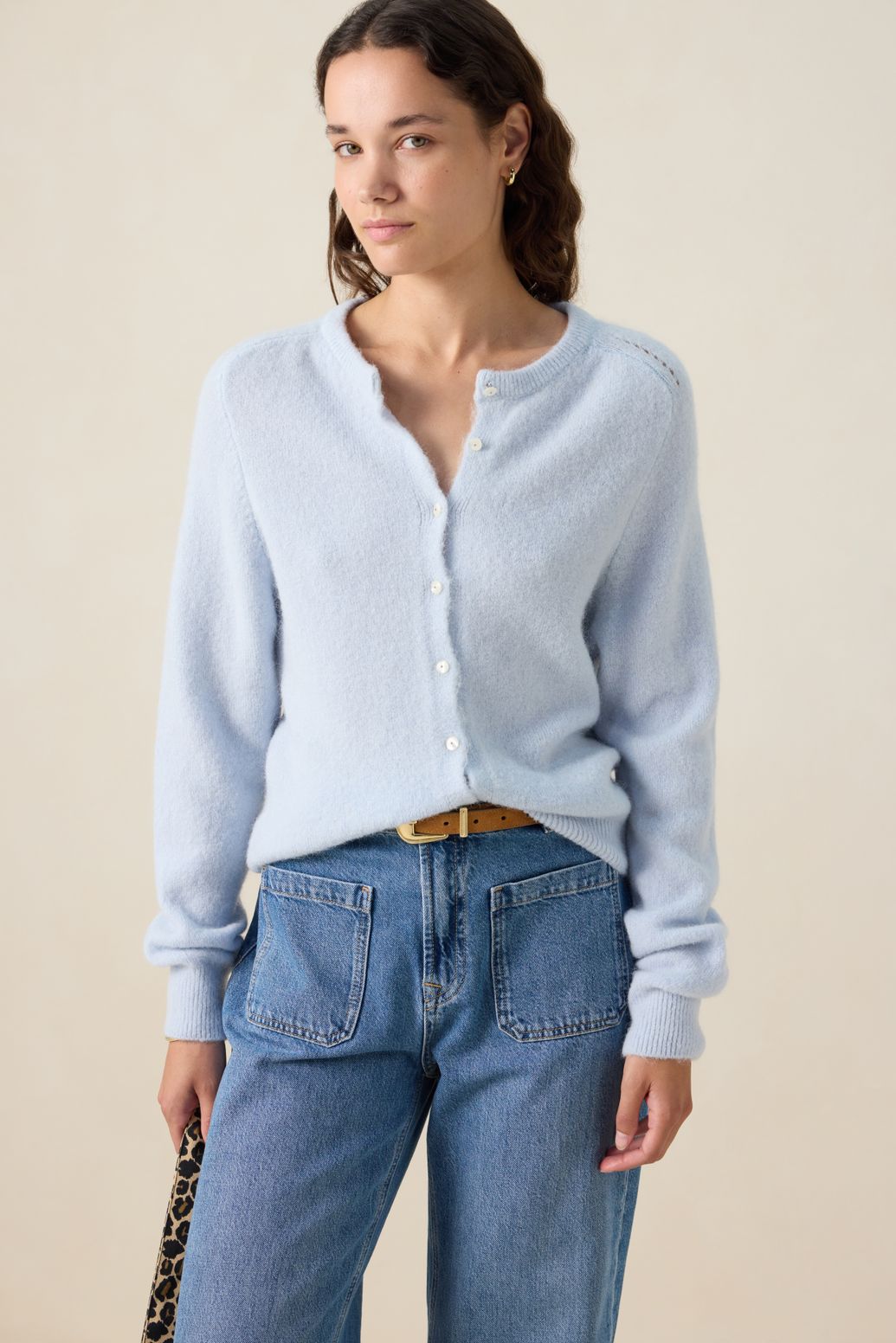 Lichtblauw vest