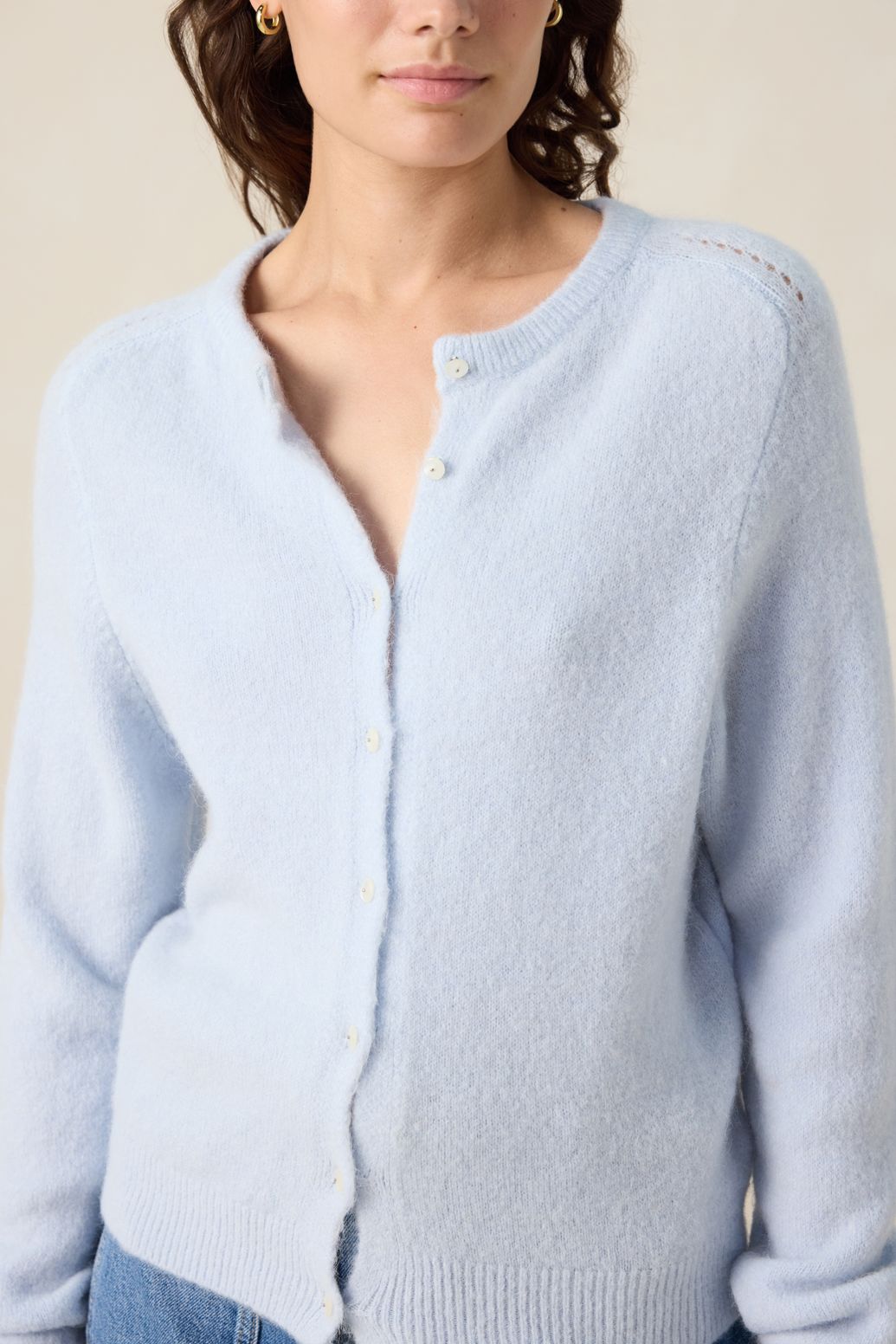 Lichtblauw vest