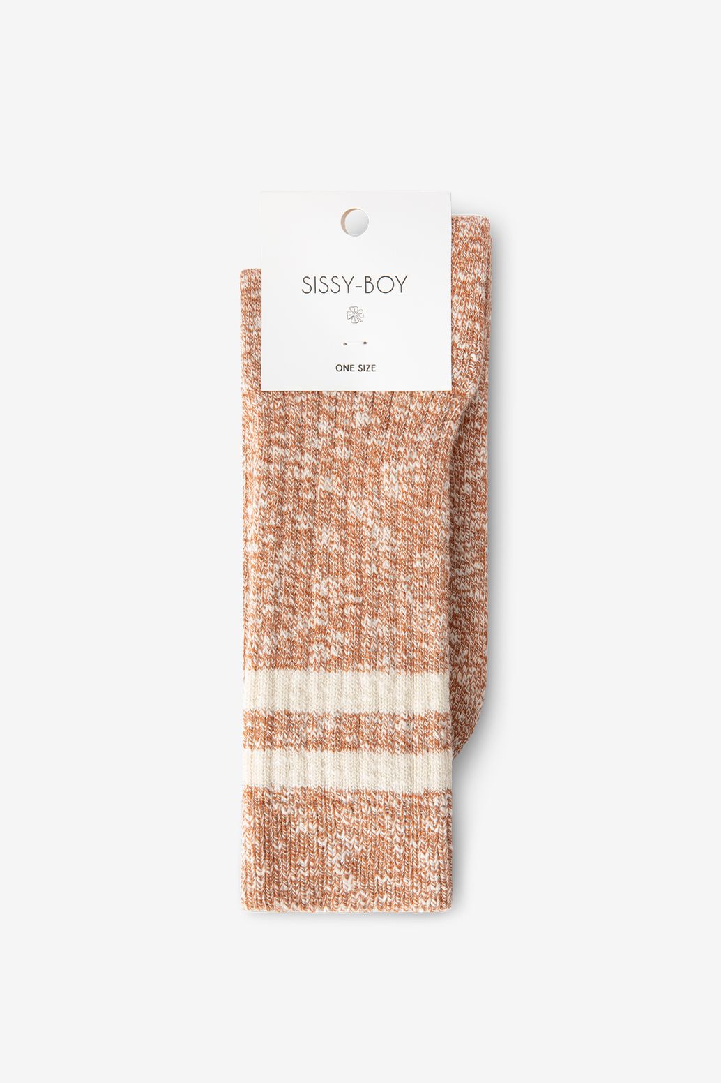 Chaussettes avec rayures - orange
