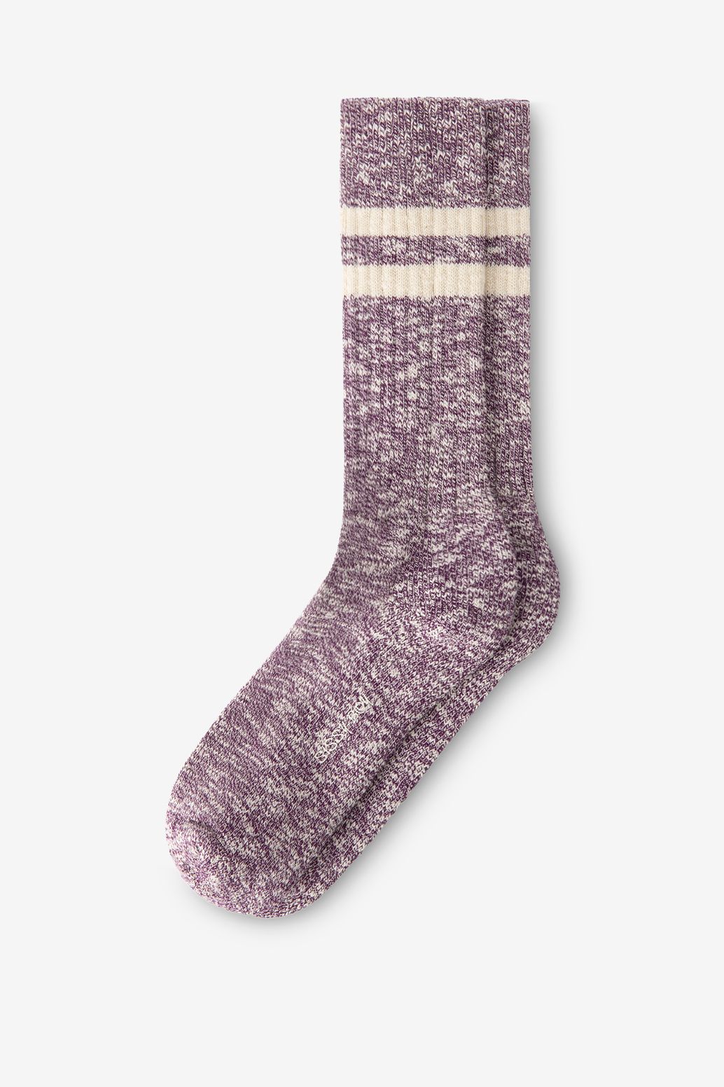 Socken mit Streifen - lila