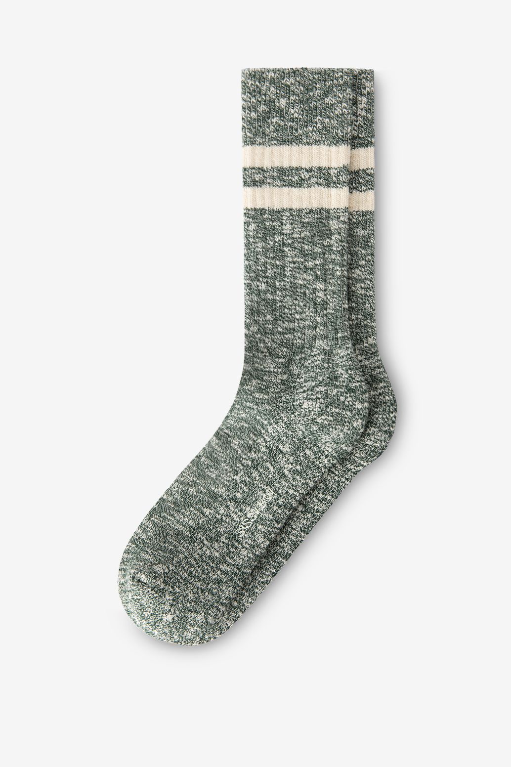 Groene sokken met strepen