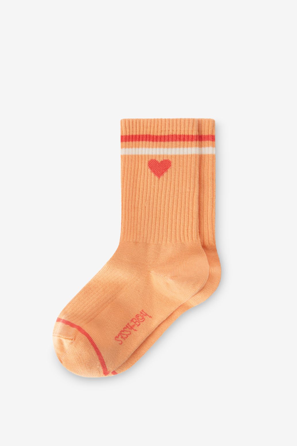 Socken mit Herz - orange
