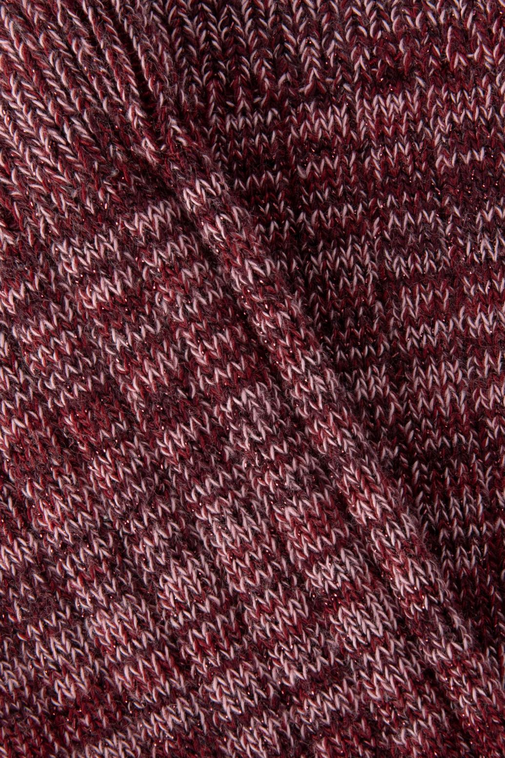 Socken mit Lurex-Details - dunkelrot