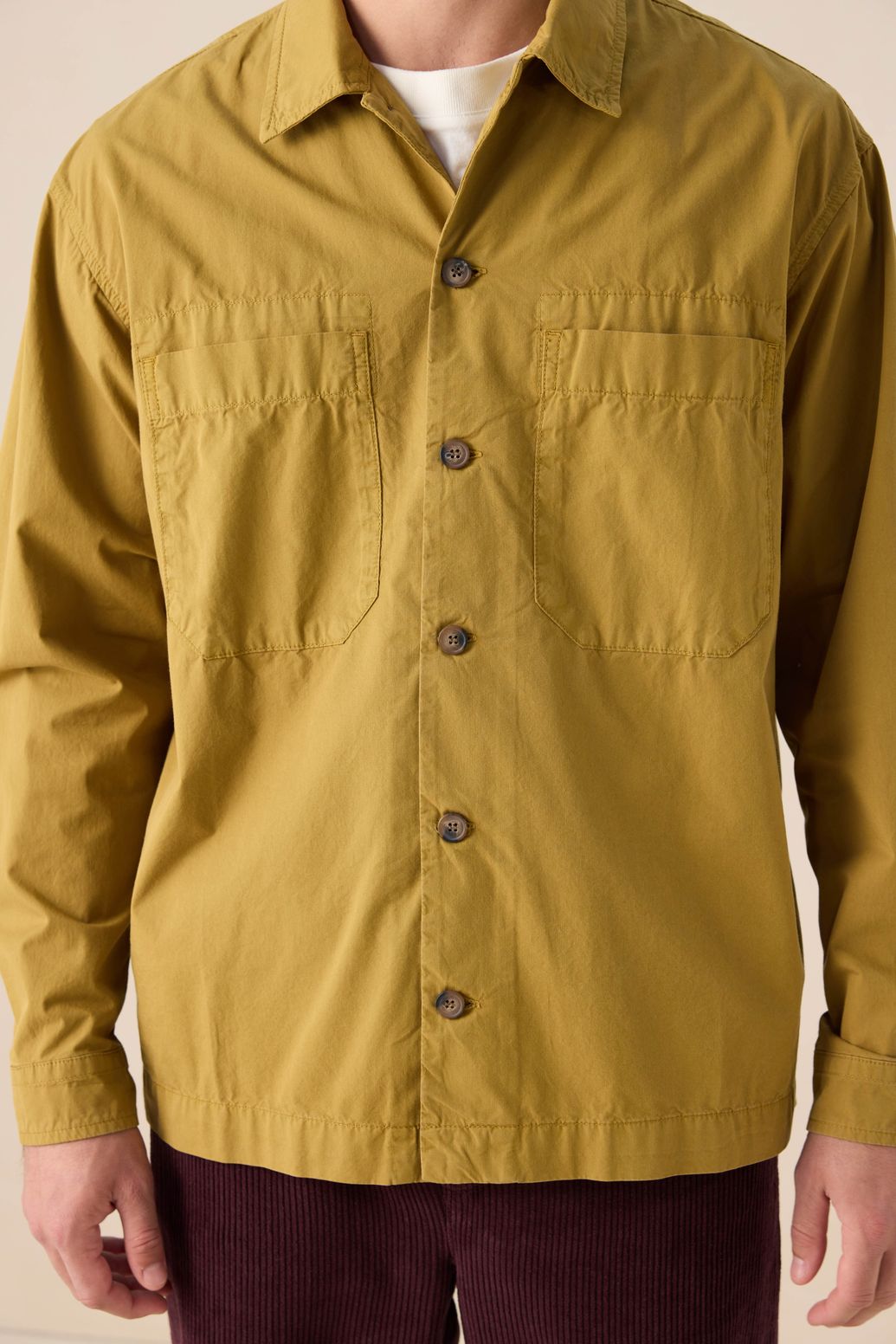 Donkergroen jack met opgestikte zakken