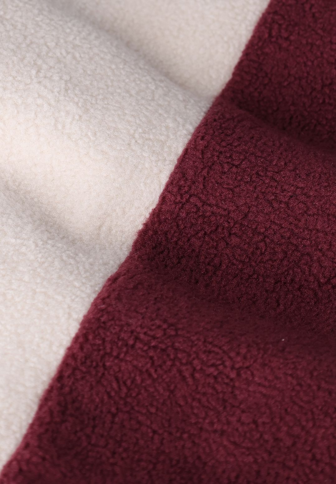 Multicolour teady sweater met zakken