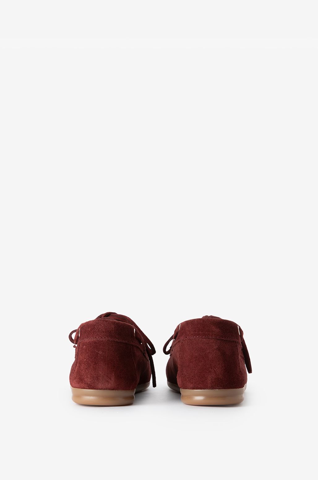 Donkerrode suède bootschoenen