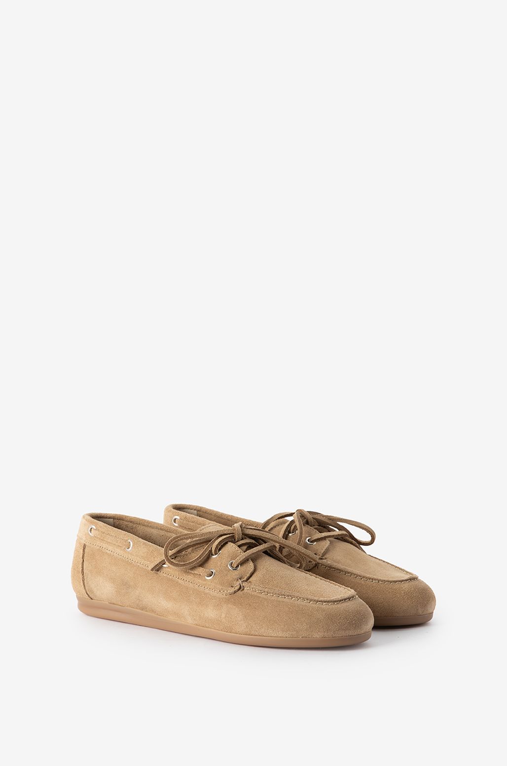 Beige suède bootschoenen