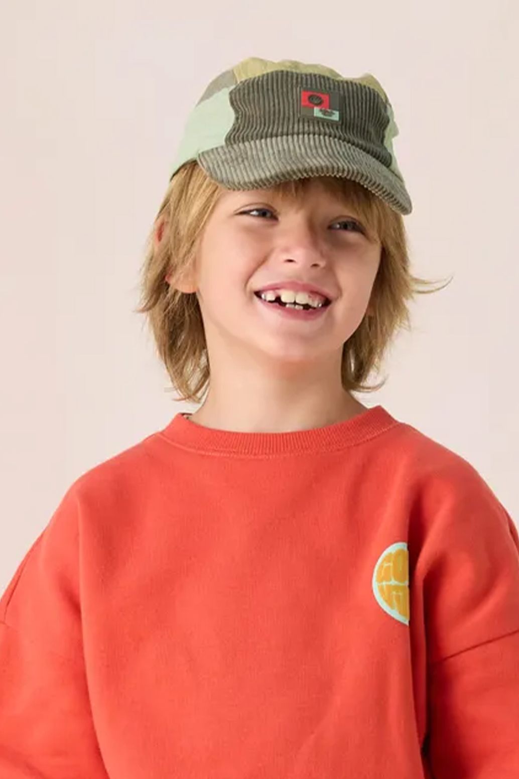 Kappe in Colorblocking-Optik - dunkelgrün