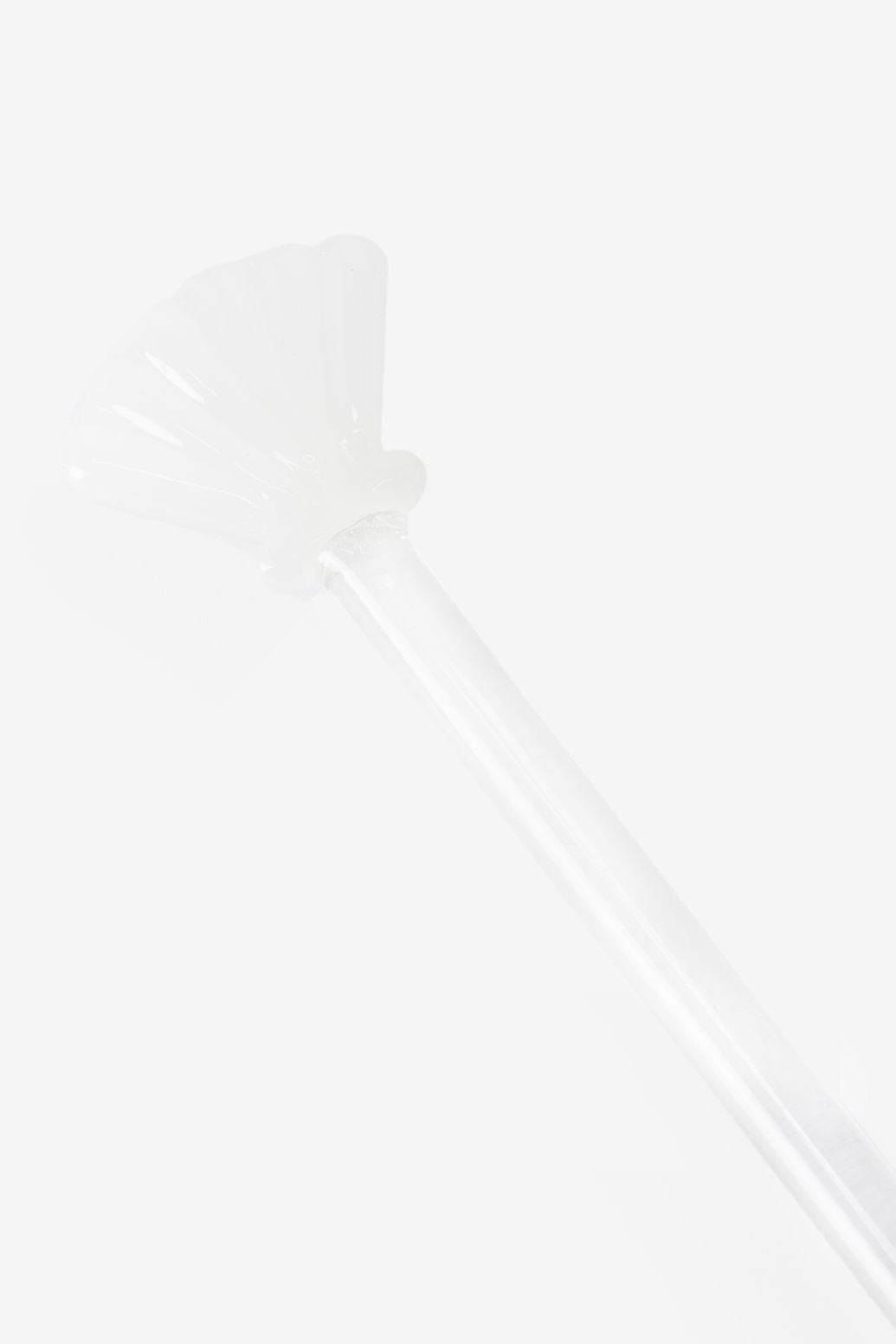 Glaslöffel mit Muschel - transparent