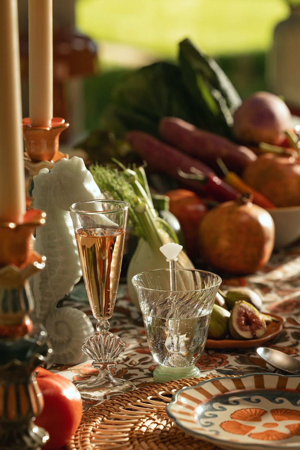 Glaslöffel mit Muschel - transparent