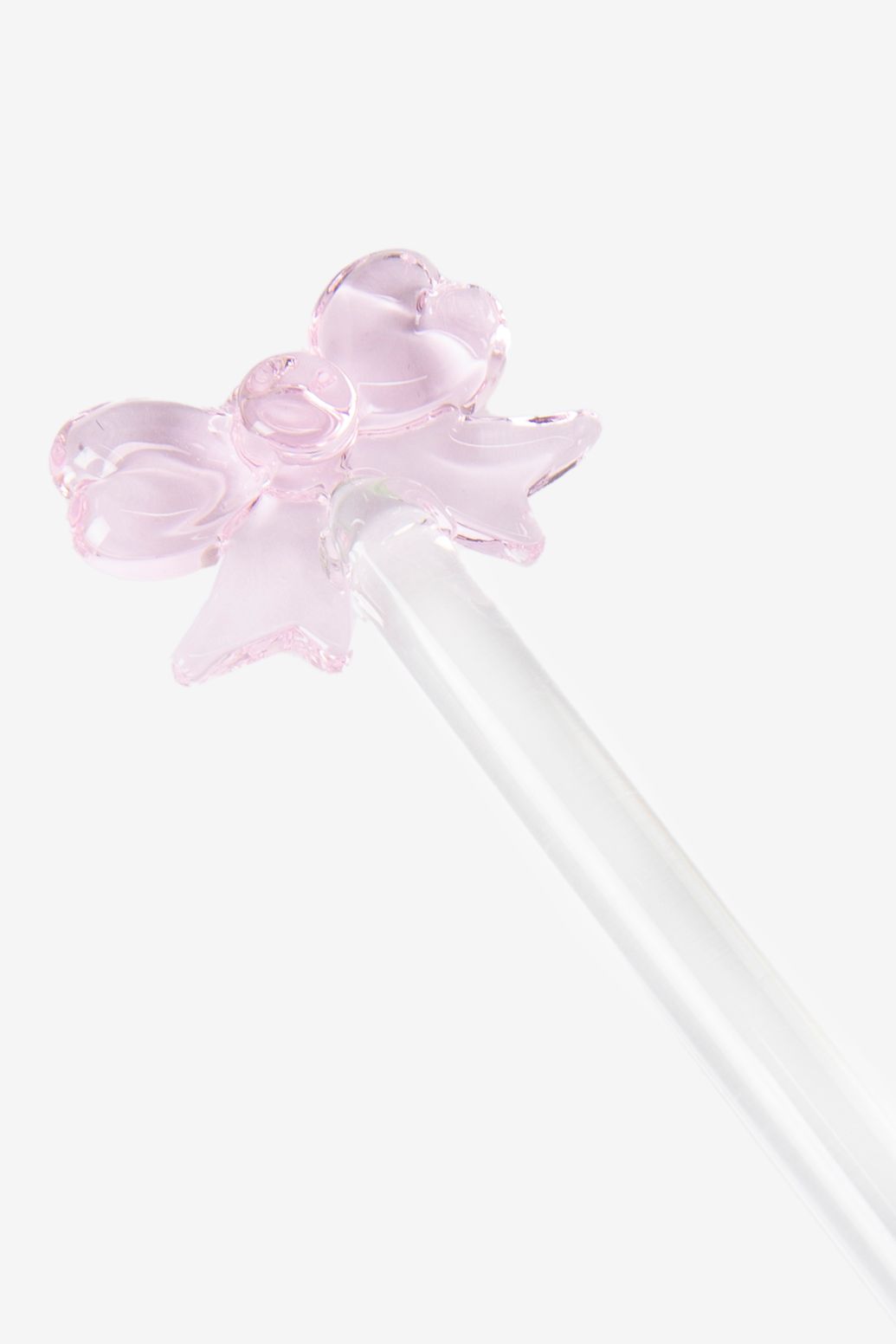 Cuillères transparentes en verre avec nœud