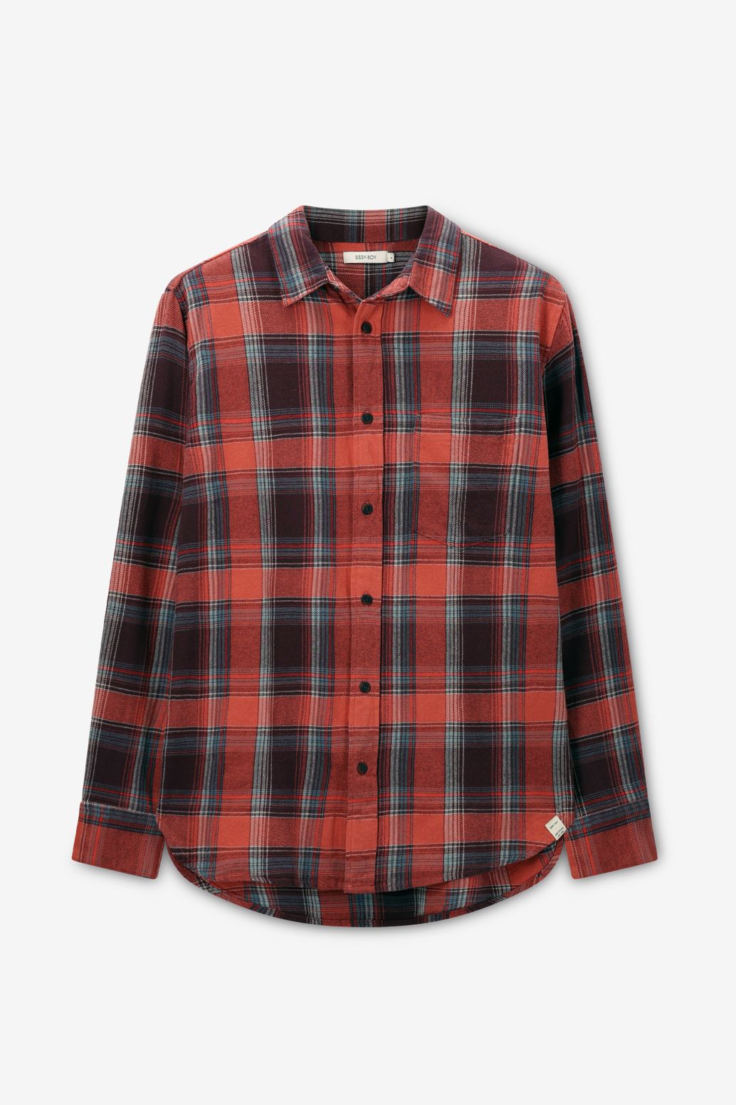 Kariertes Hemd - rot