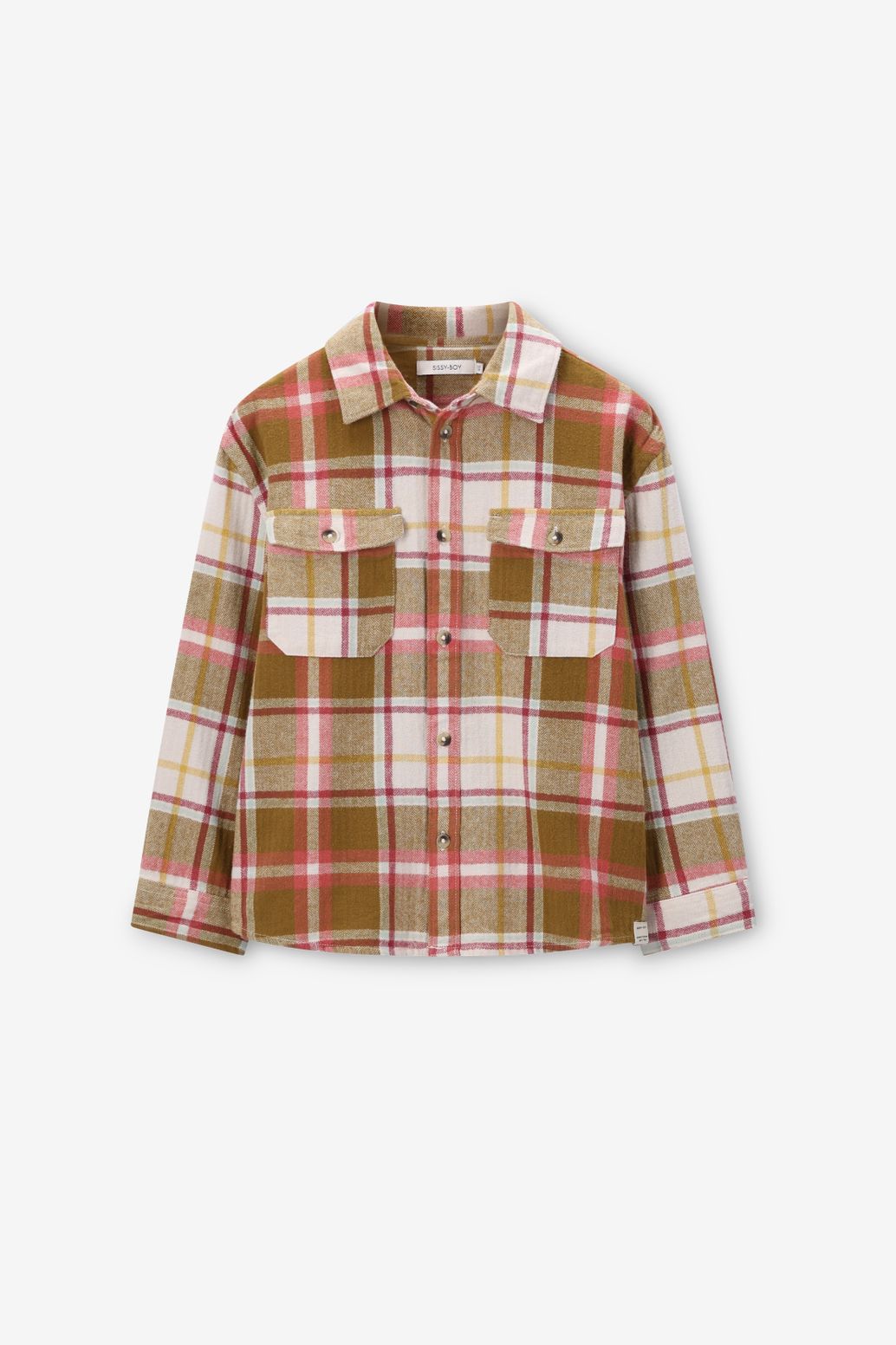 Donkergroen geruit overhemd