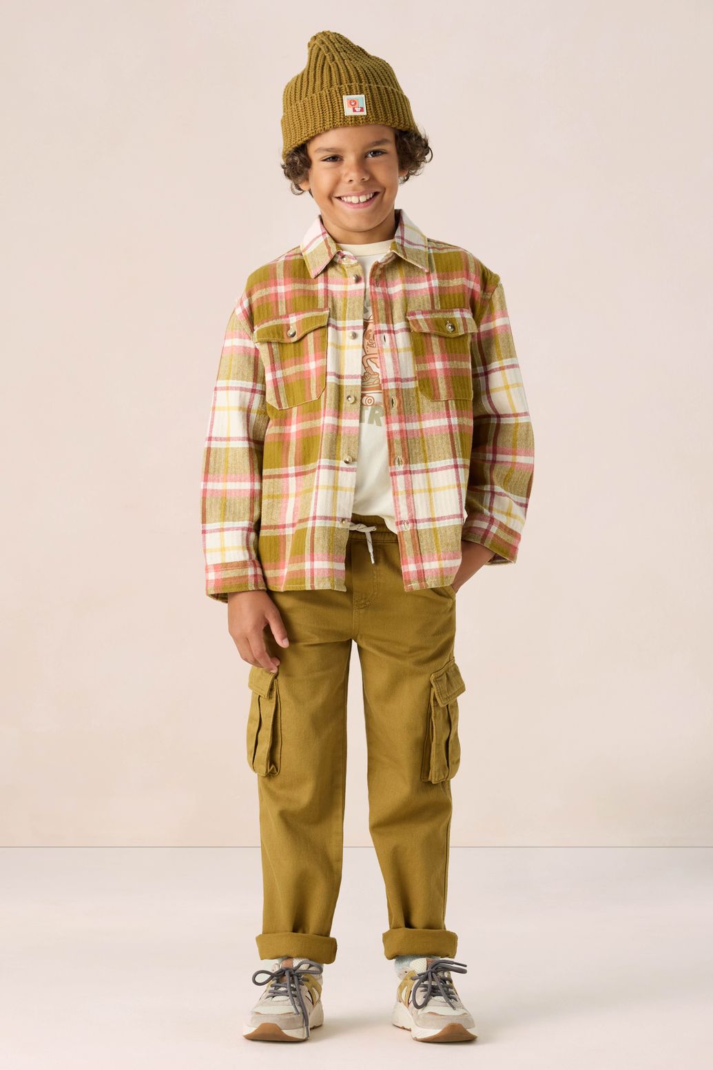 Chemise à carreaux - vert foncé