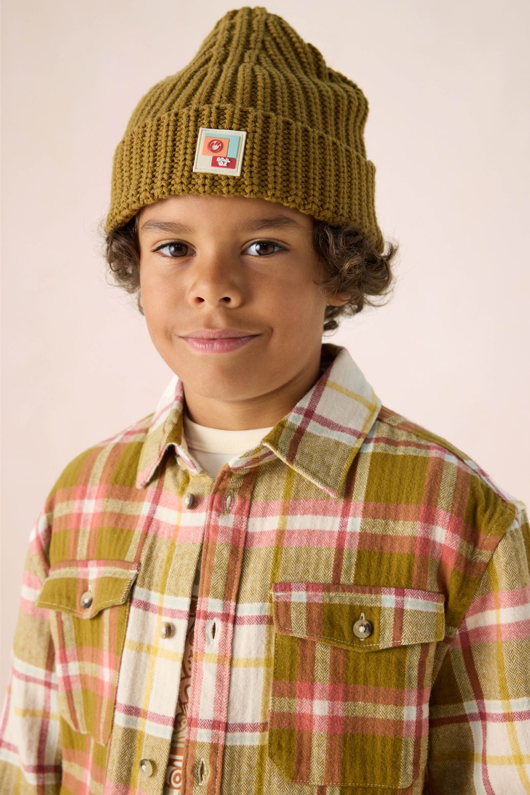 Donkergroen geruit overhemd