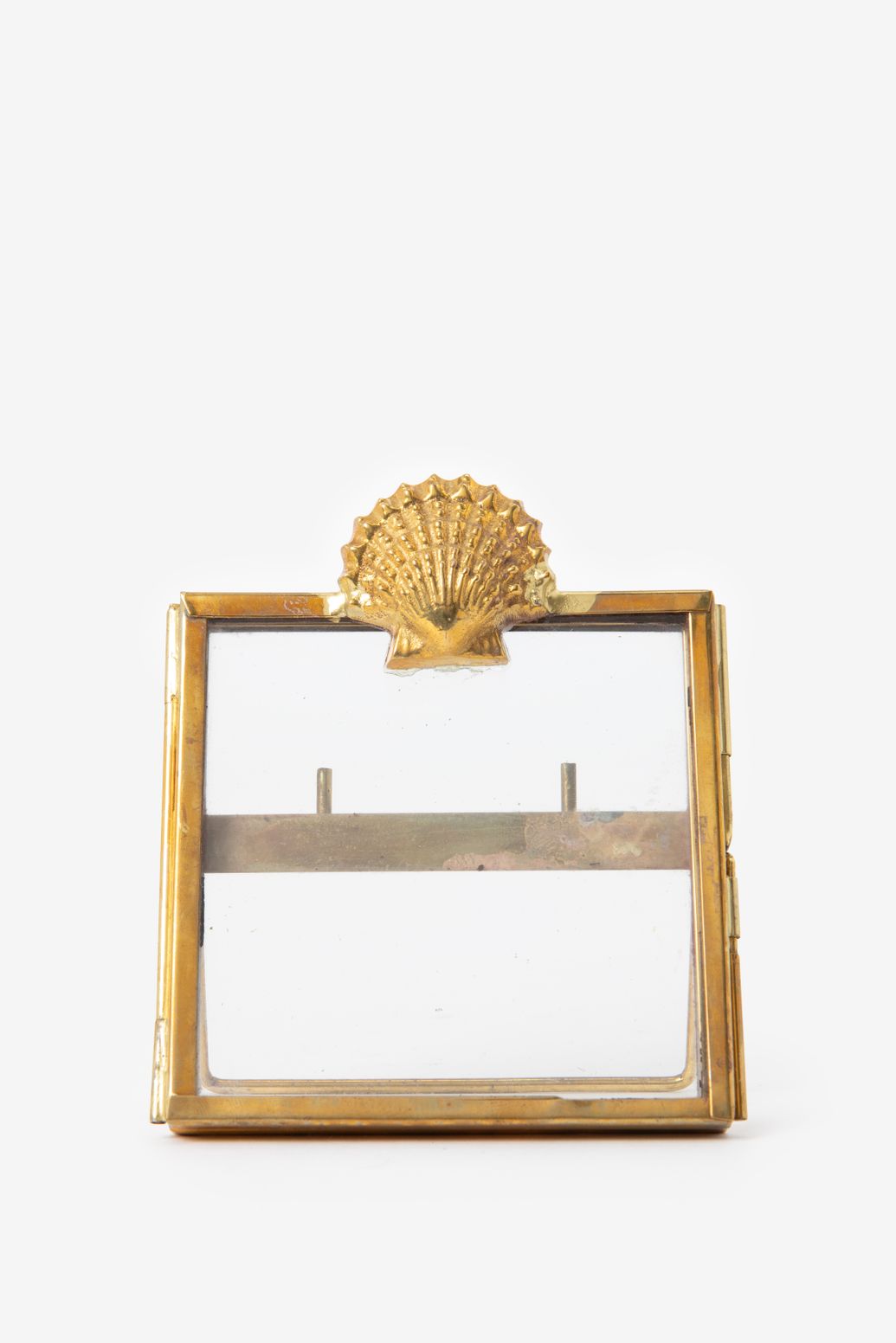 Cadre photo avec coquillage - doré
