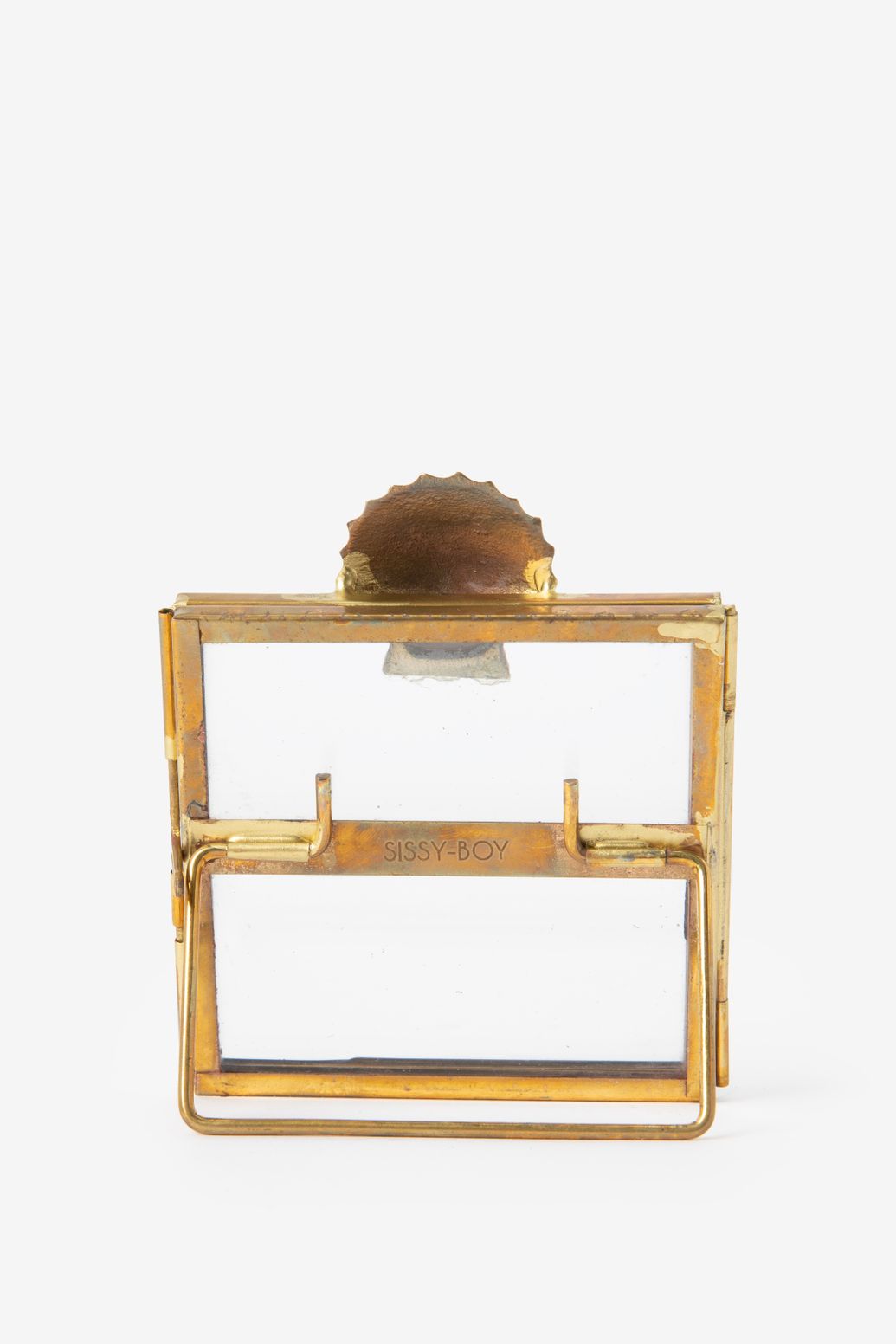 Cadre photo avec coquillage - doré