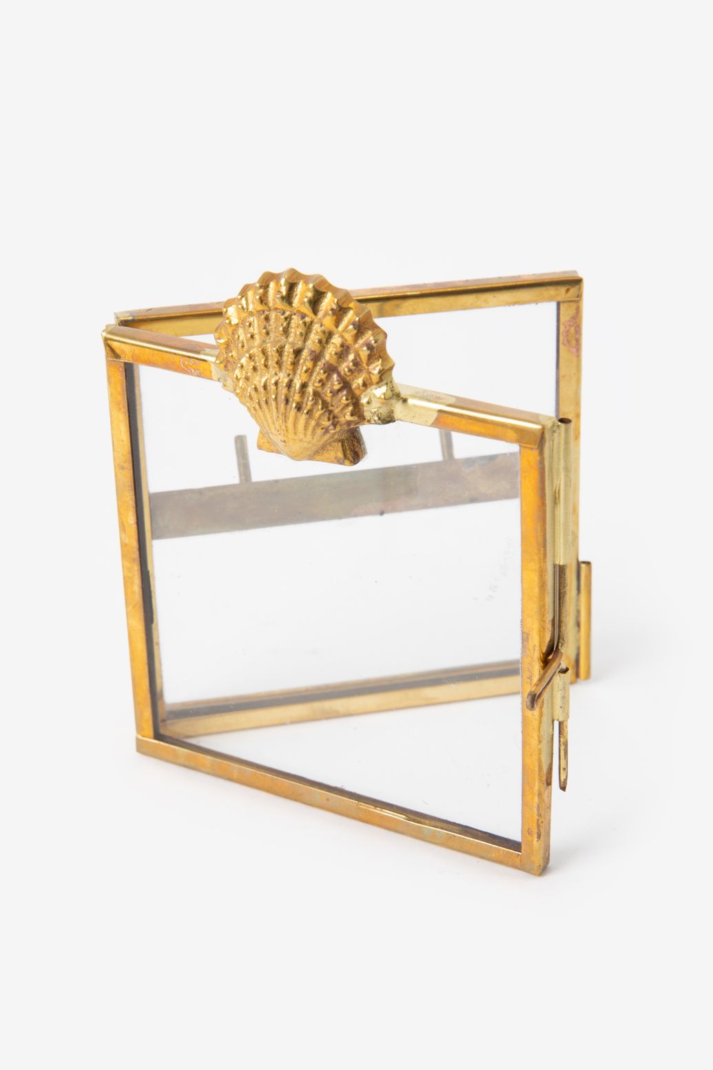 Cadre photo avec coquillage - doré