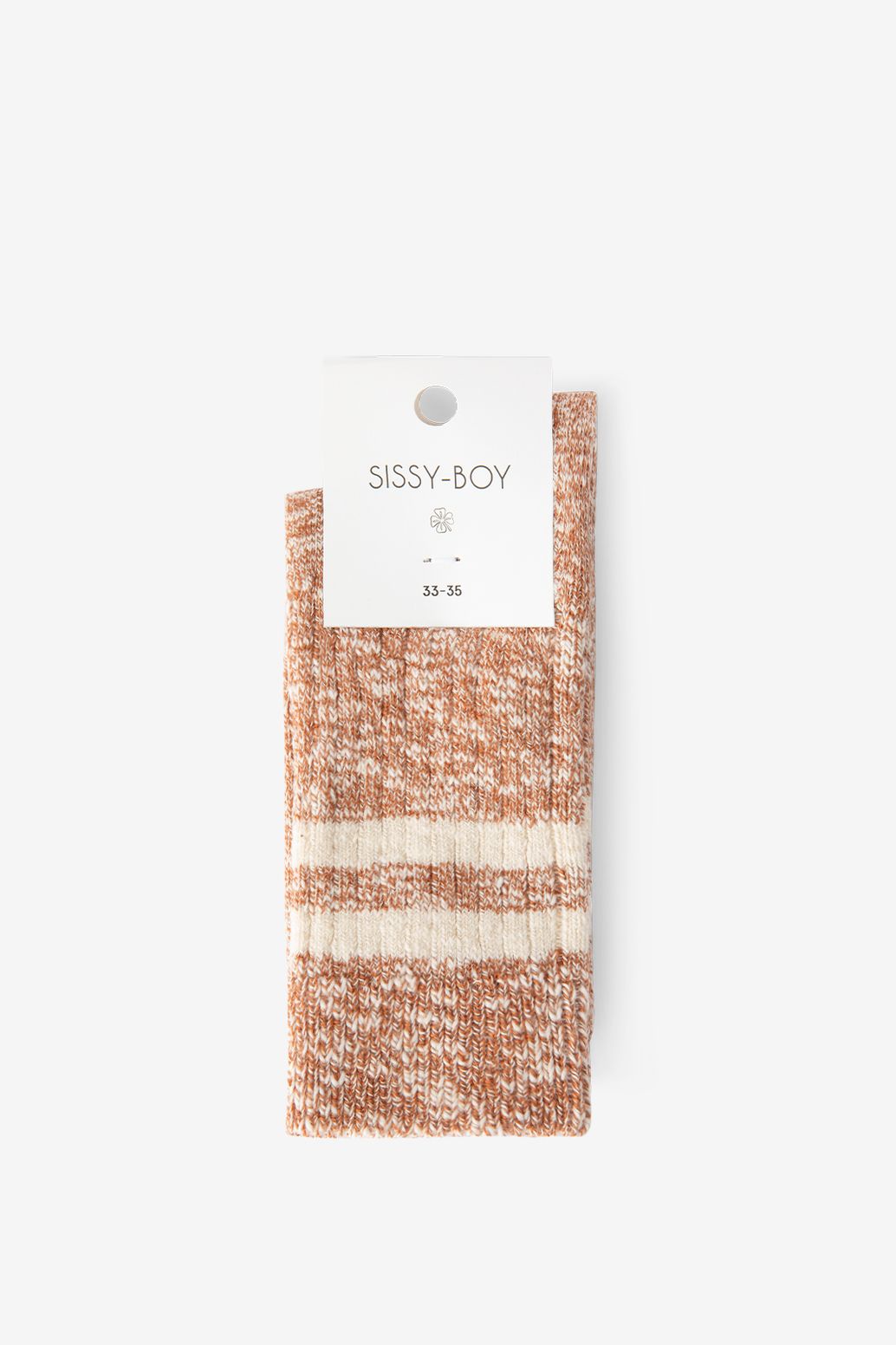 Socken mit Streifen - orange