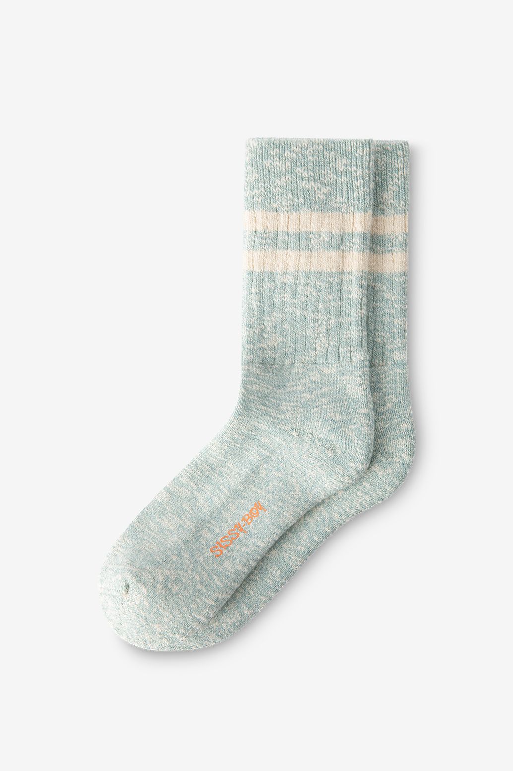 Chaussettes avec rayures - bleu clair