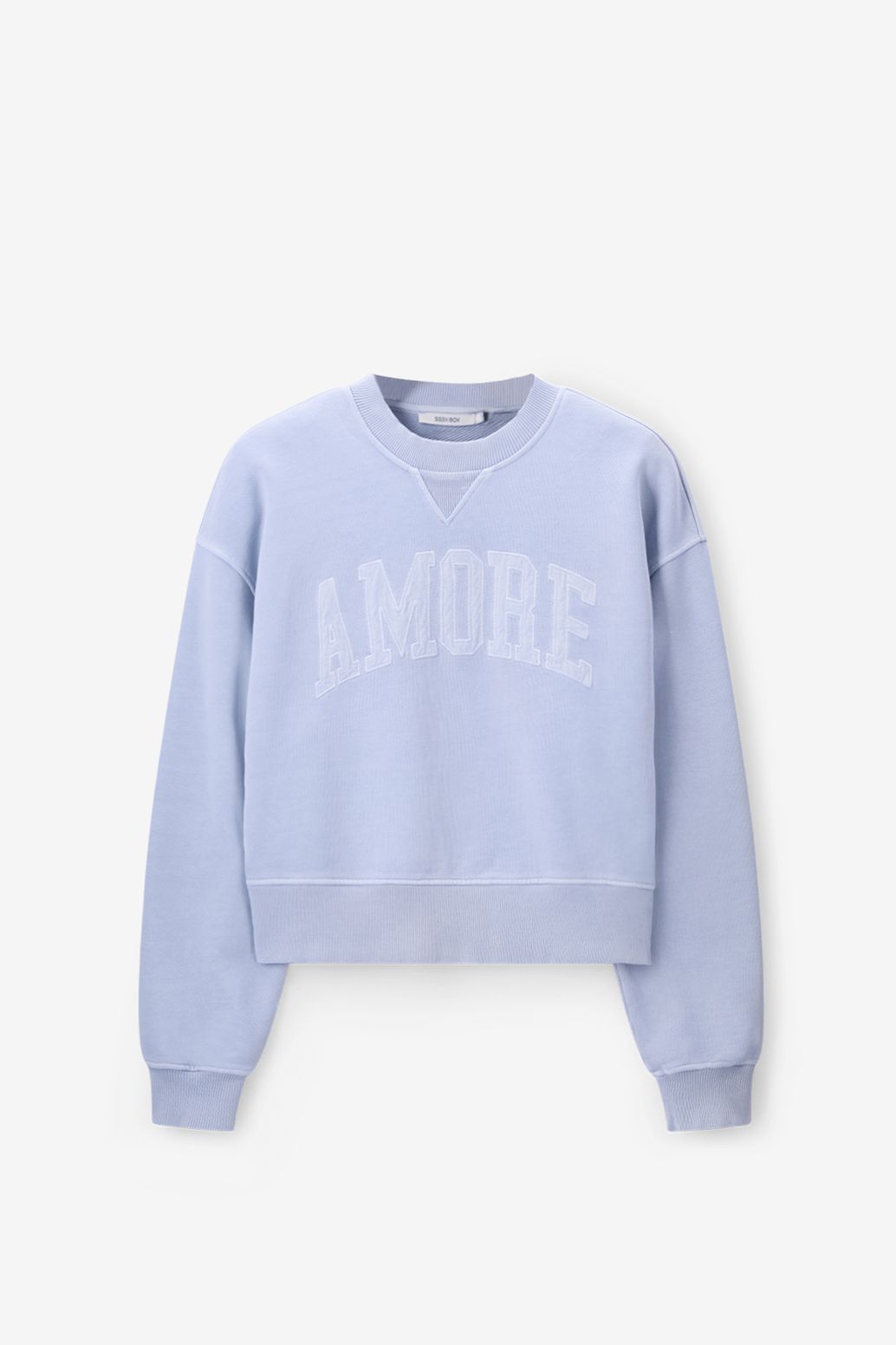 Sweat avec illustration - bleu clair