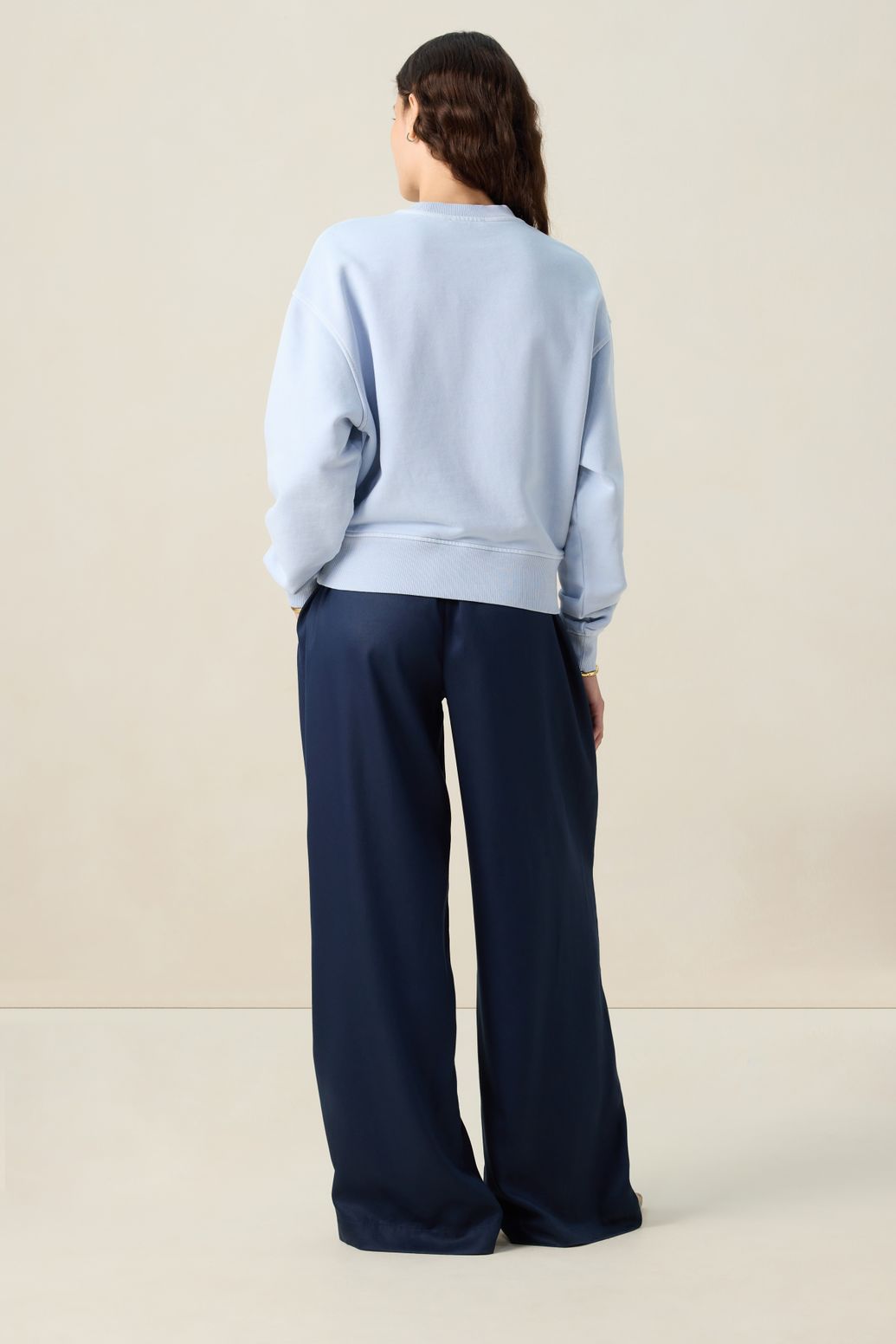 Sweat avec illustration - bleu clair