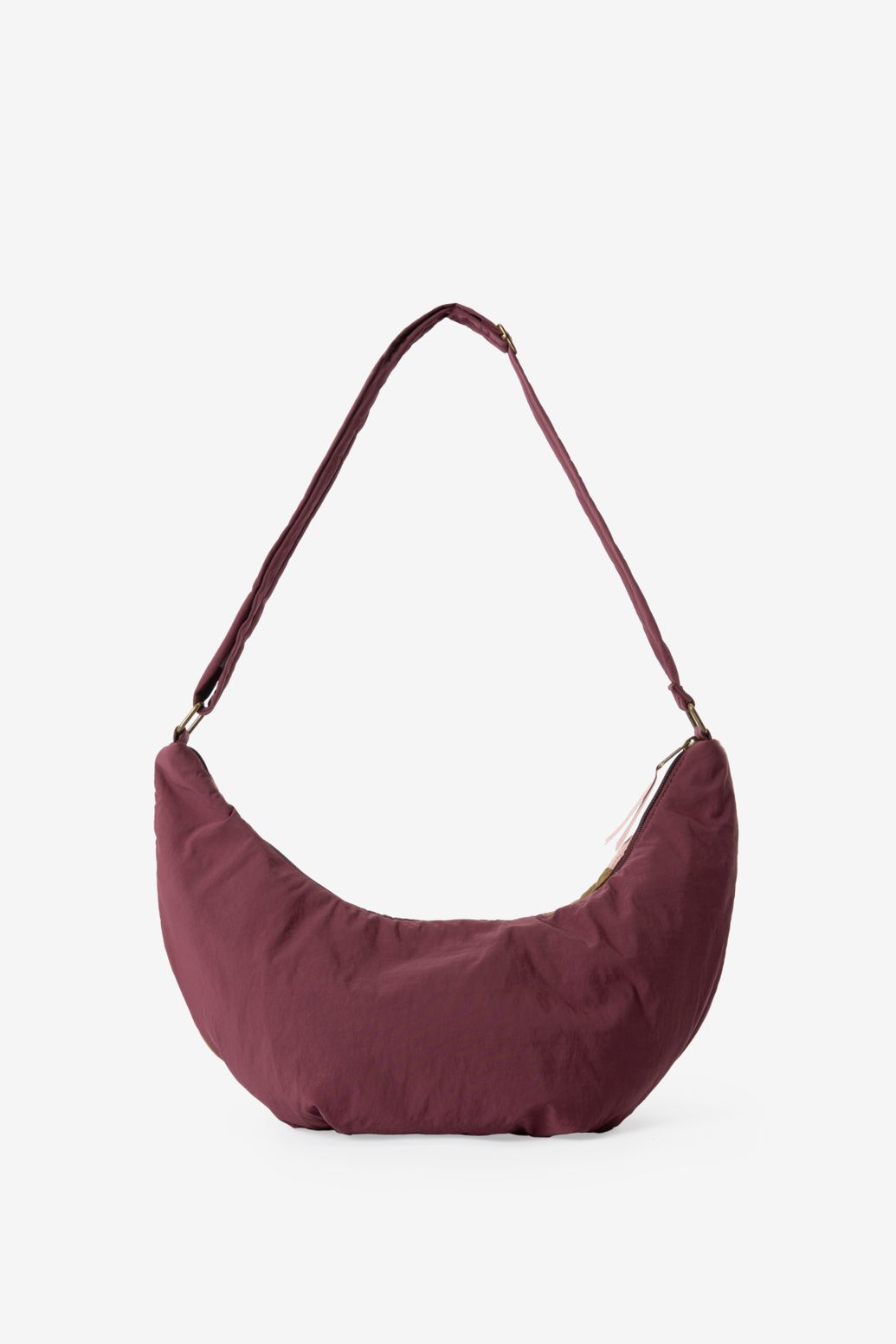 Sac bandoulière color block - rouge foncé