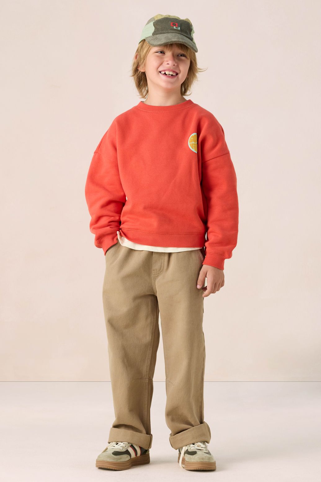 Sweat avec illustration - rouge