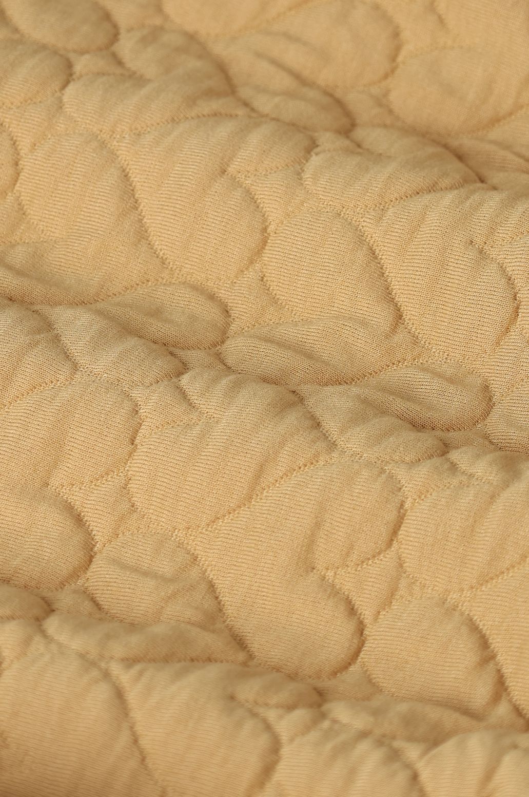 Steppjacke mit Herzmuster - gelb