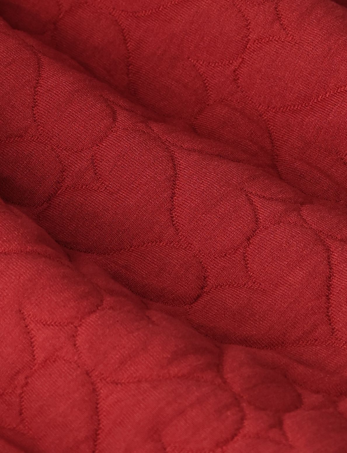 Donkerrode sweatjurk met hartjes