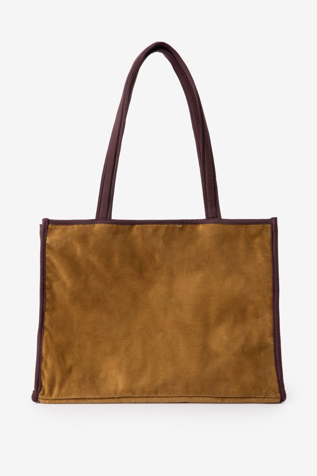 Samt-Shopper - dunkelgrün