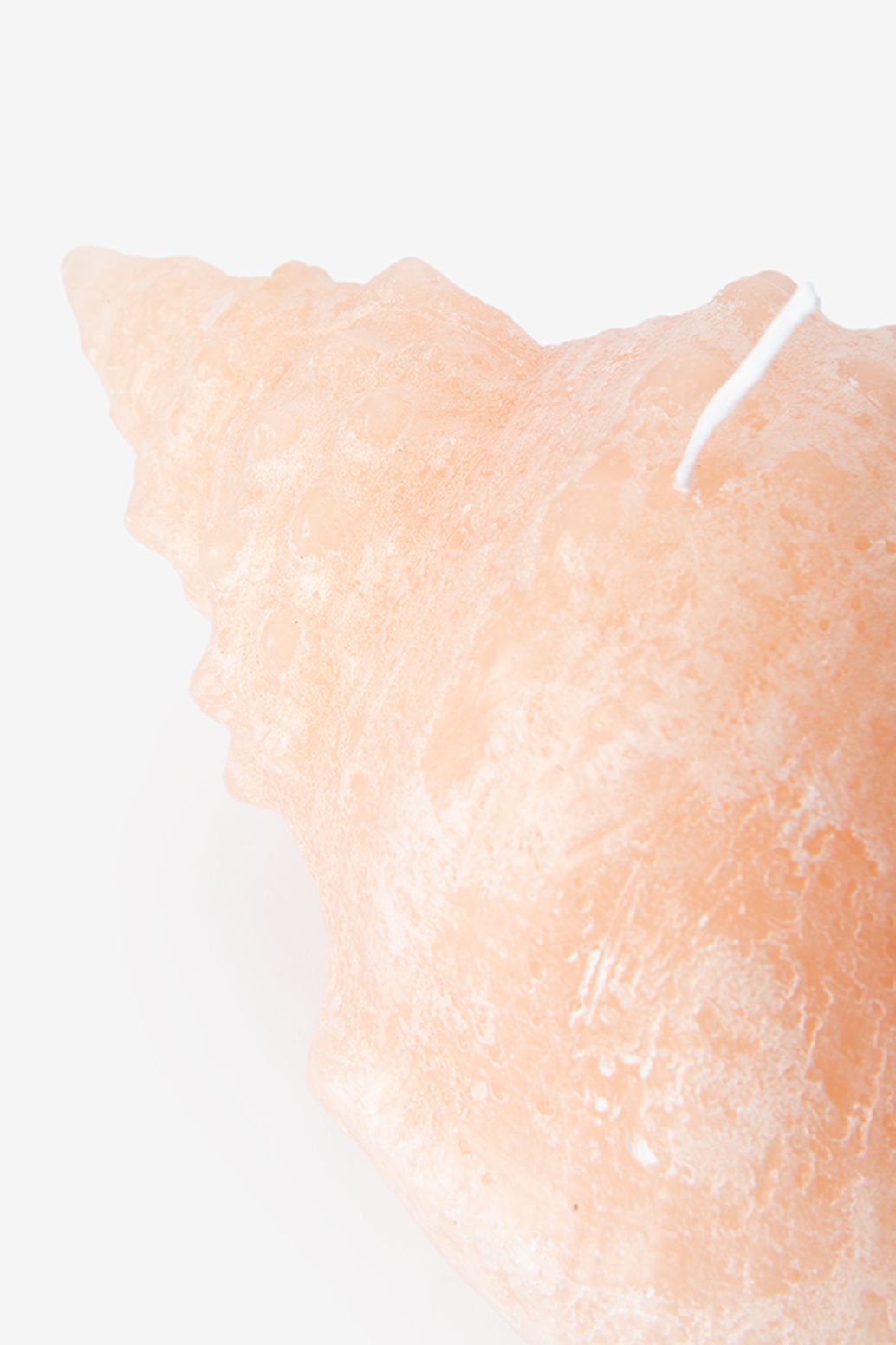 Bougie coquillage - orange clair