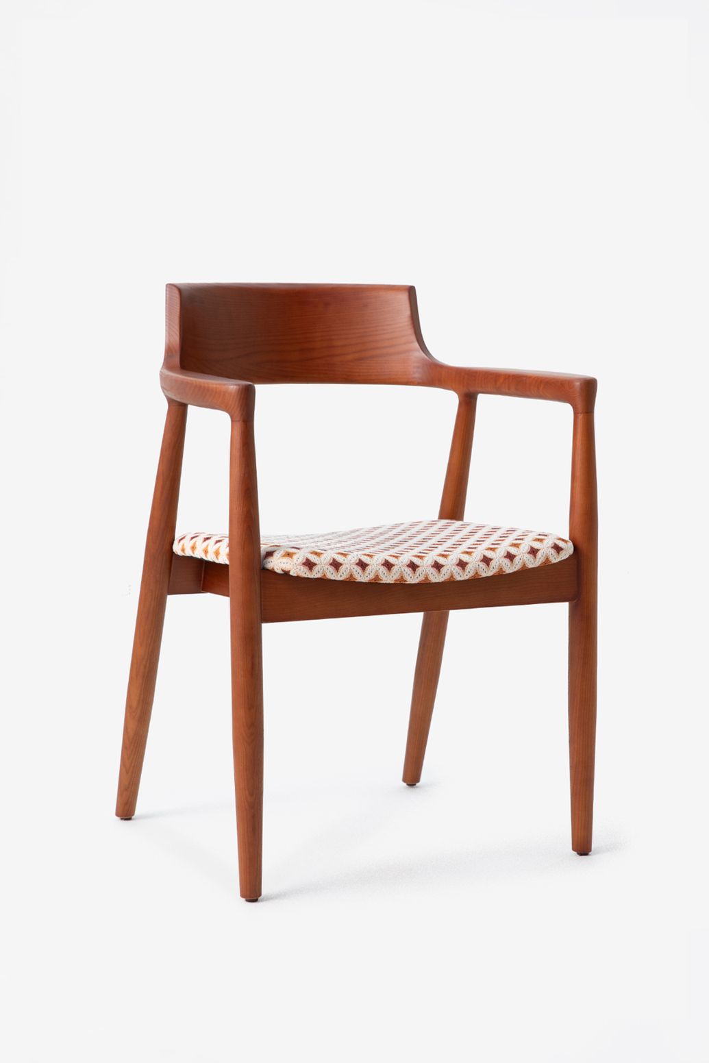 Houten eetkamerstoel giulia met print