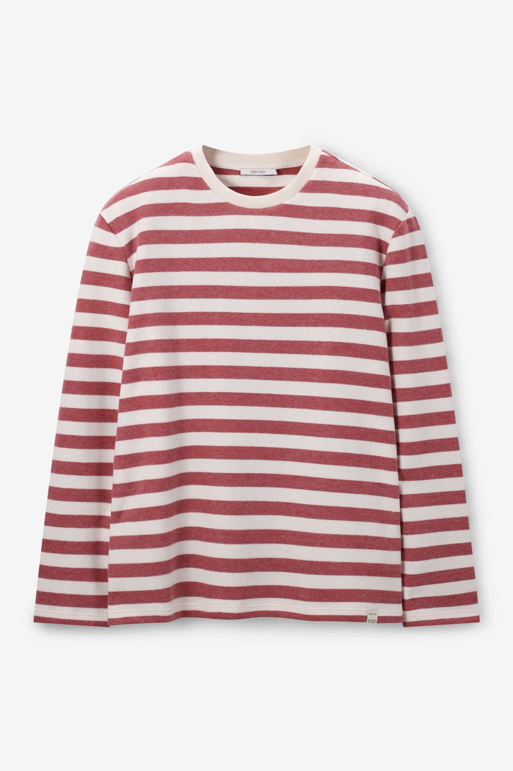 Rode gestreepte sweater