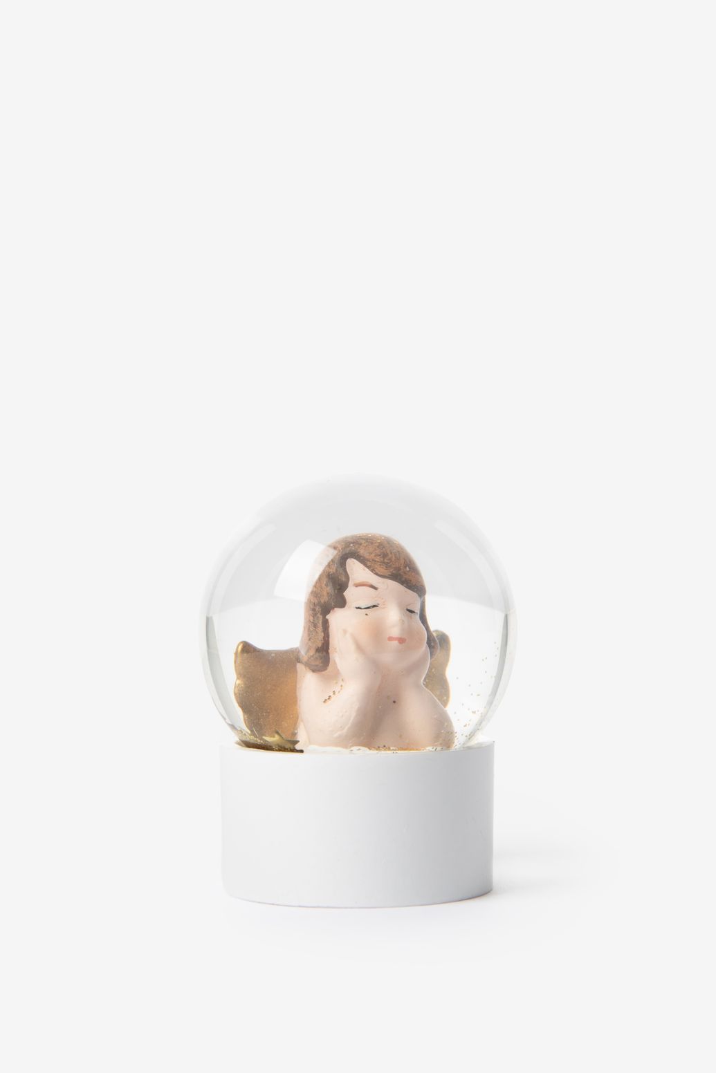 Schneekugel mit Engel small
