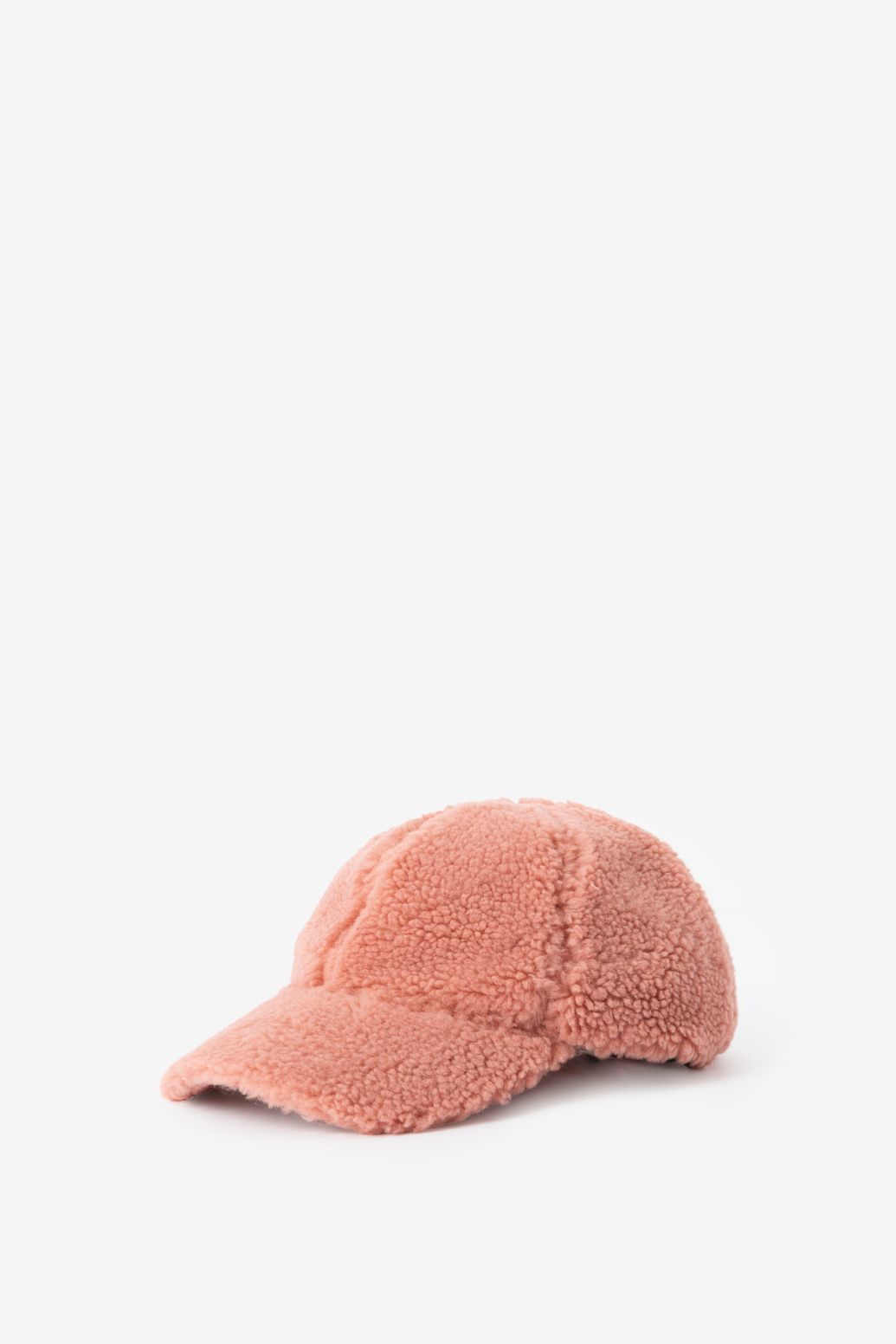Casquette duveteuse - rose