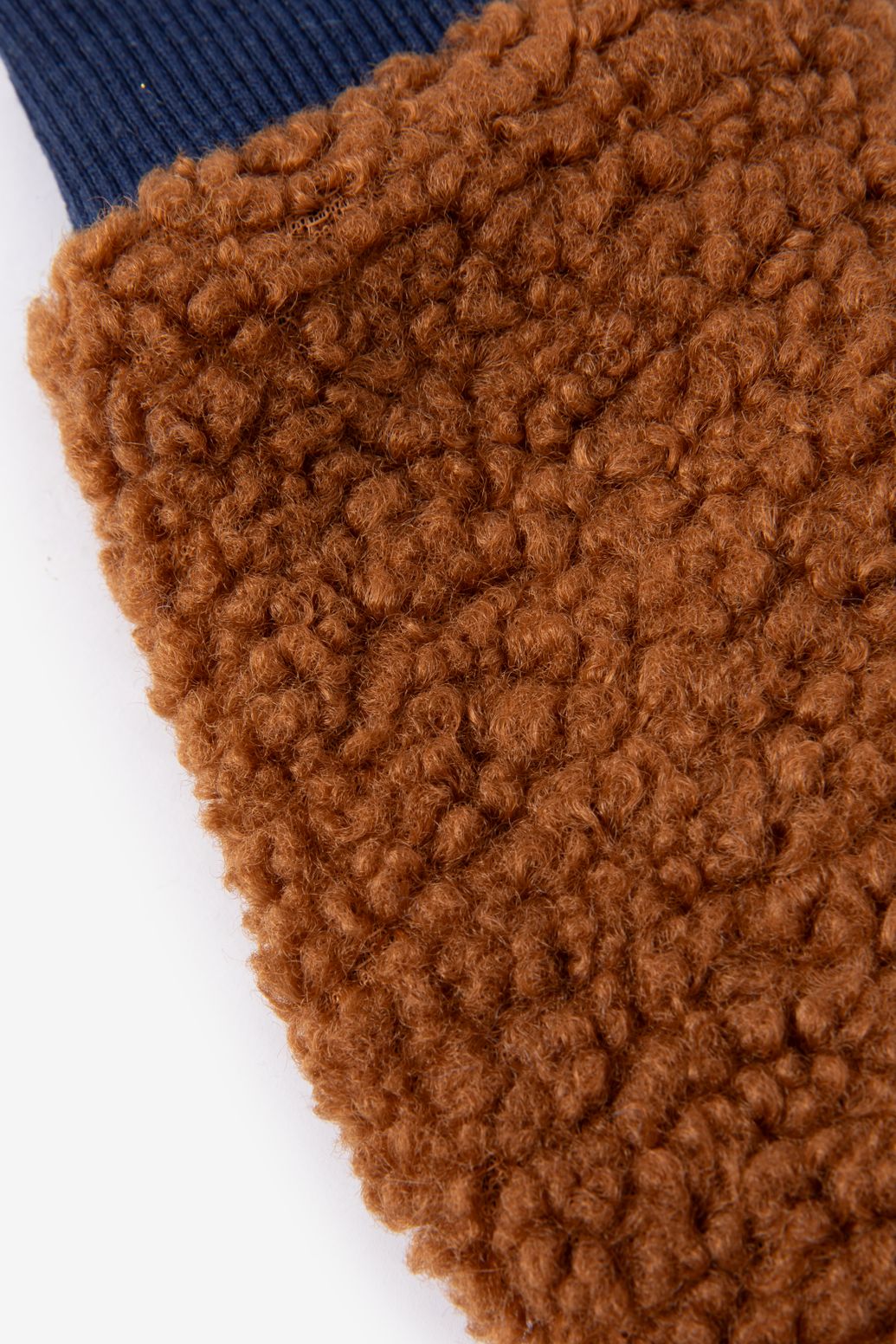 Fäustlinge in Teddy-Optik - braun