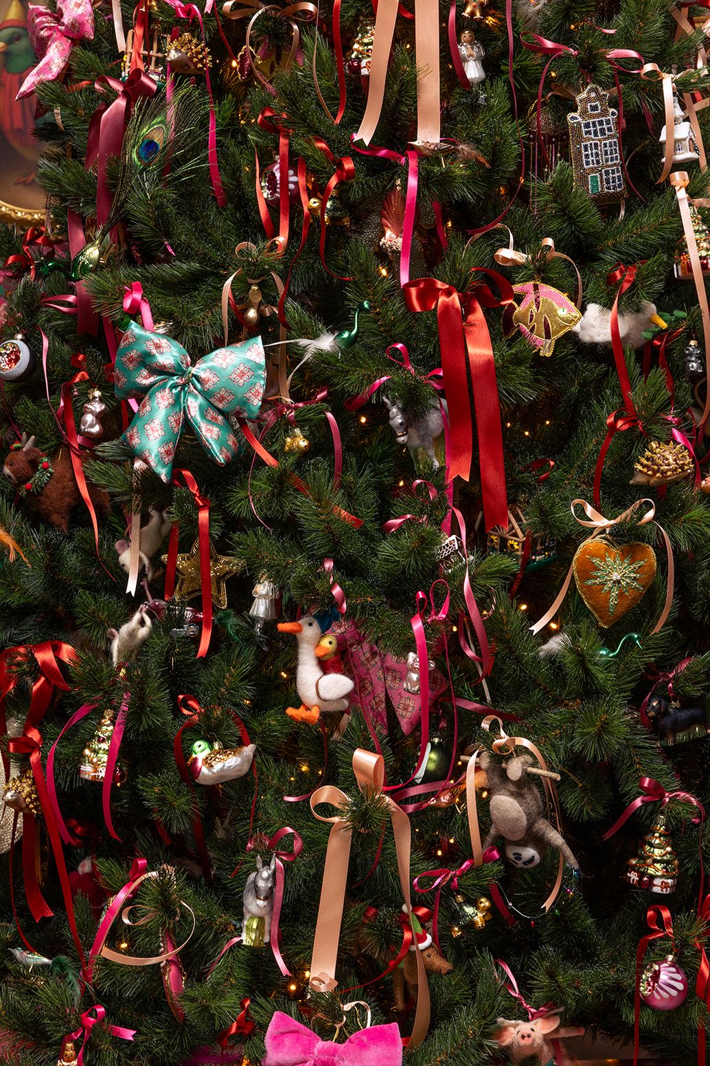 Weihnachtsornament Fisch - mehrfarbig