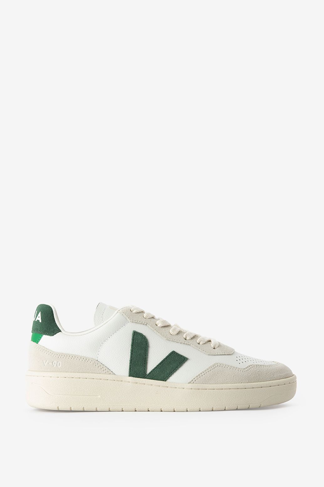 Veja witte leren sneaker V-90