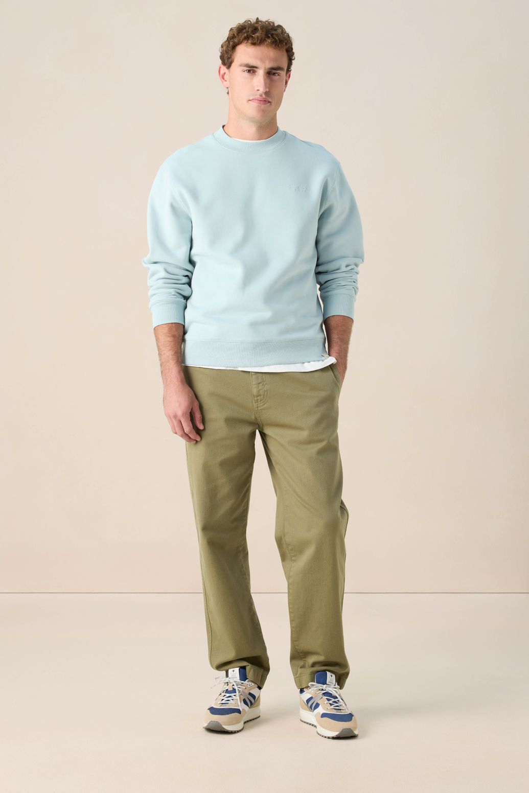 Sweat avec illustration - bleu clair