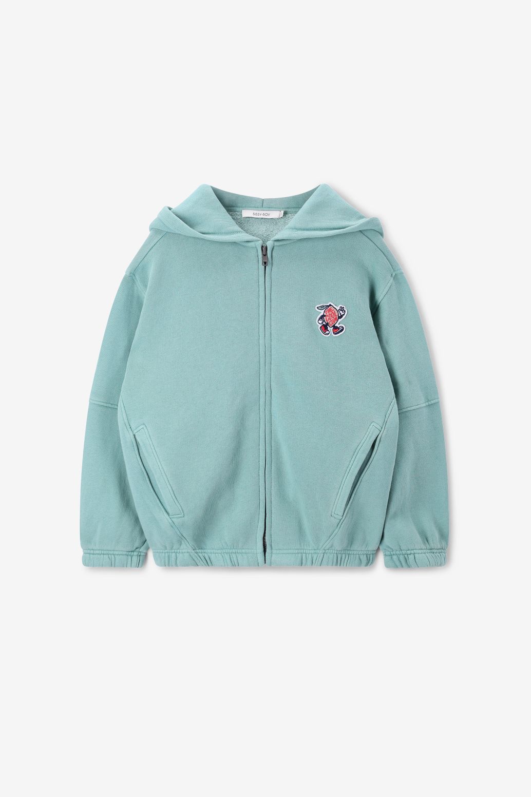 Blauw vest met patch