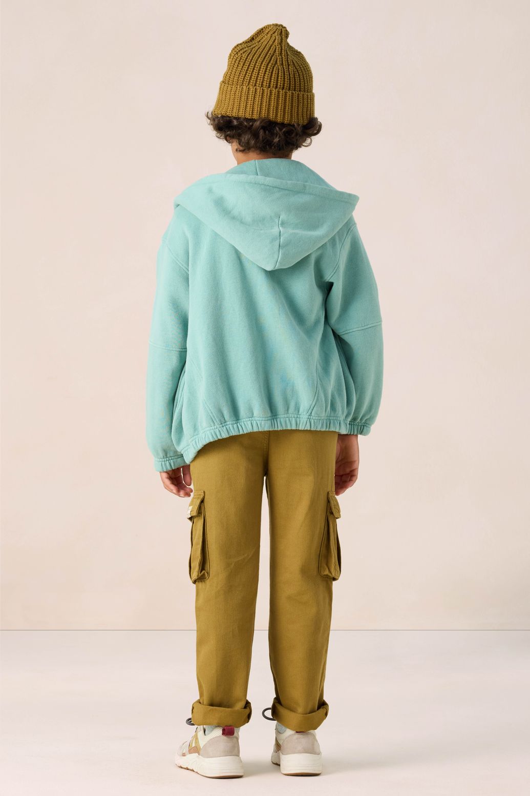 Blauw vest met patch