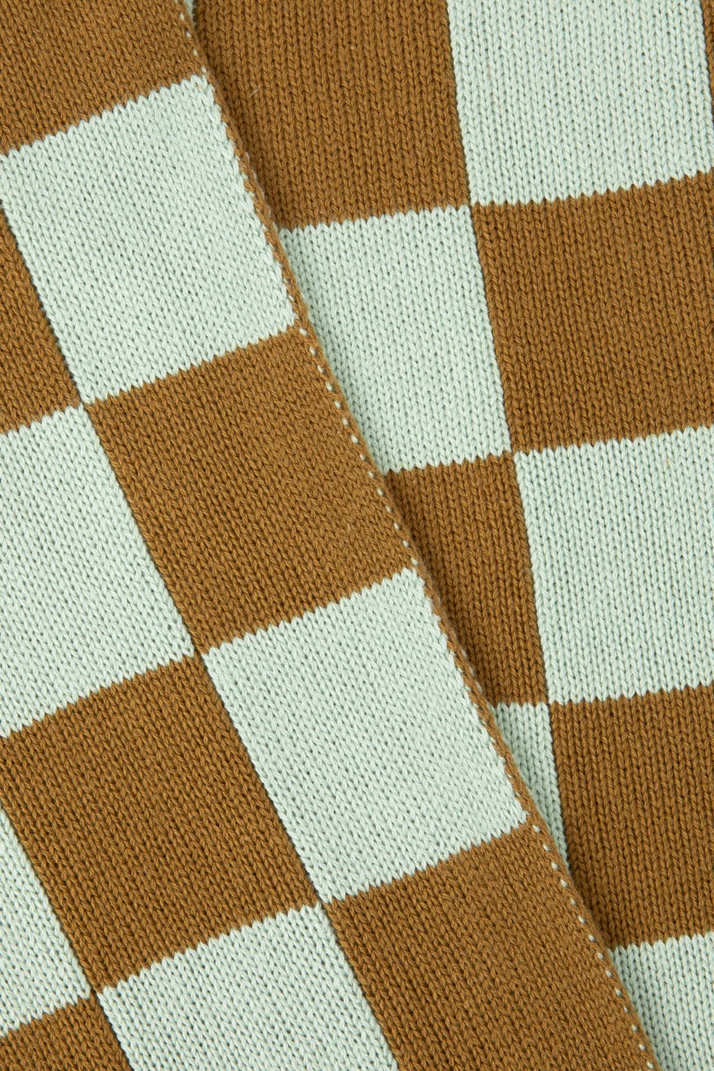 Schal mit Blockmuster - dunkelgrün