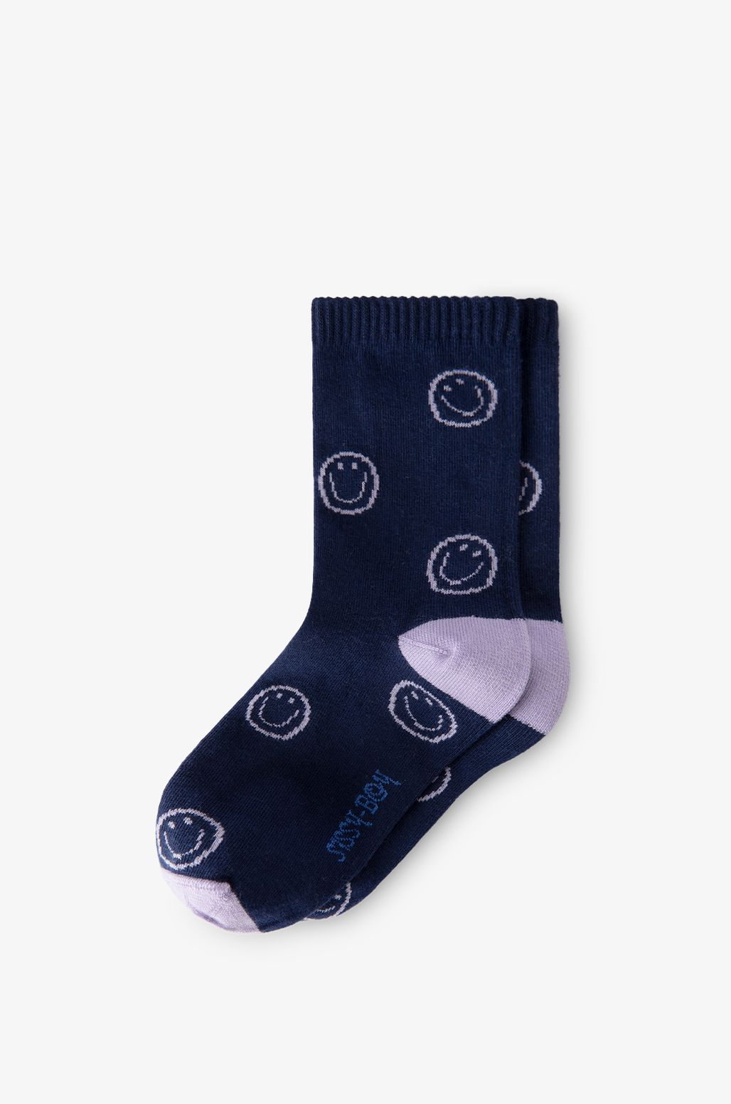 Socken mit Smileymuster - dunkelblau