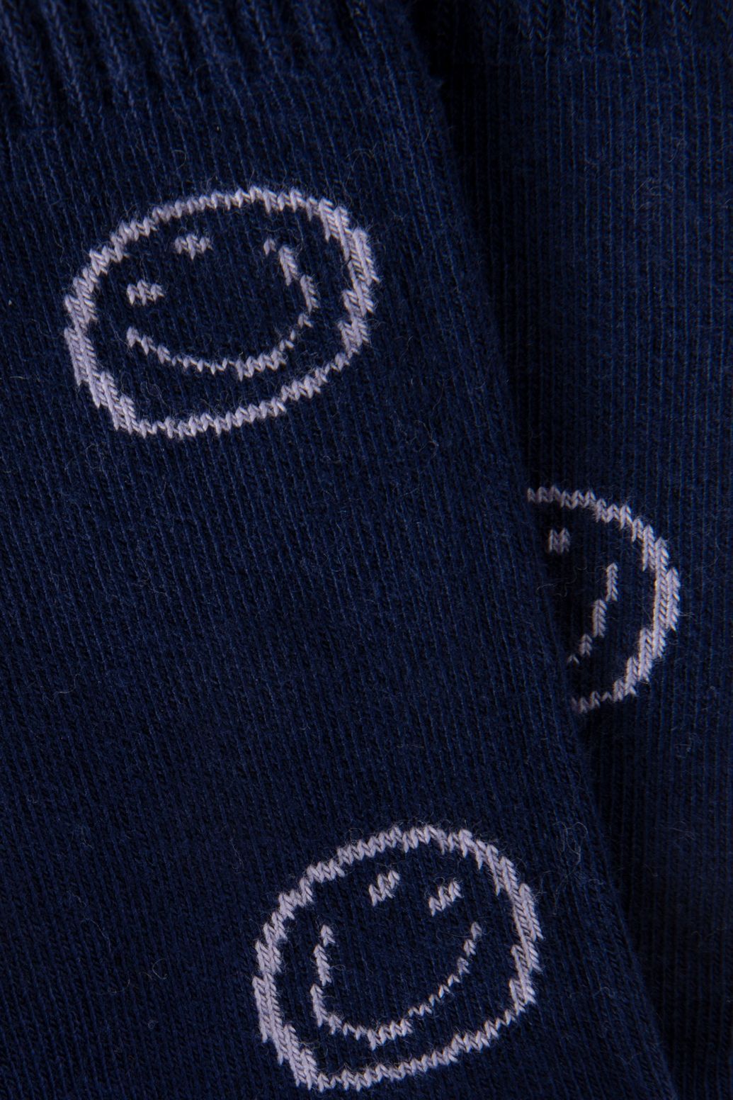 Socken mit Smileymuster - dunkelblau