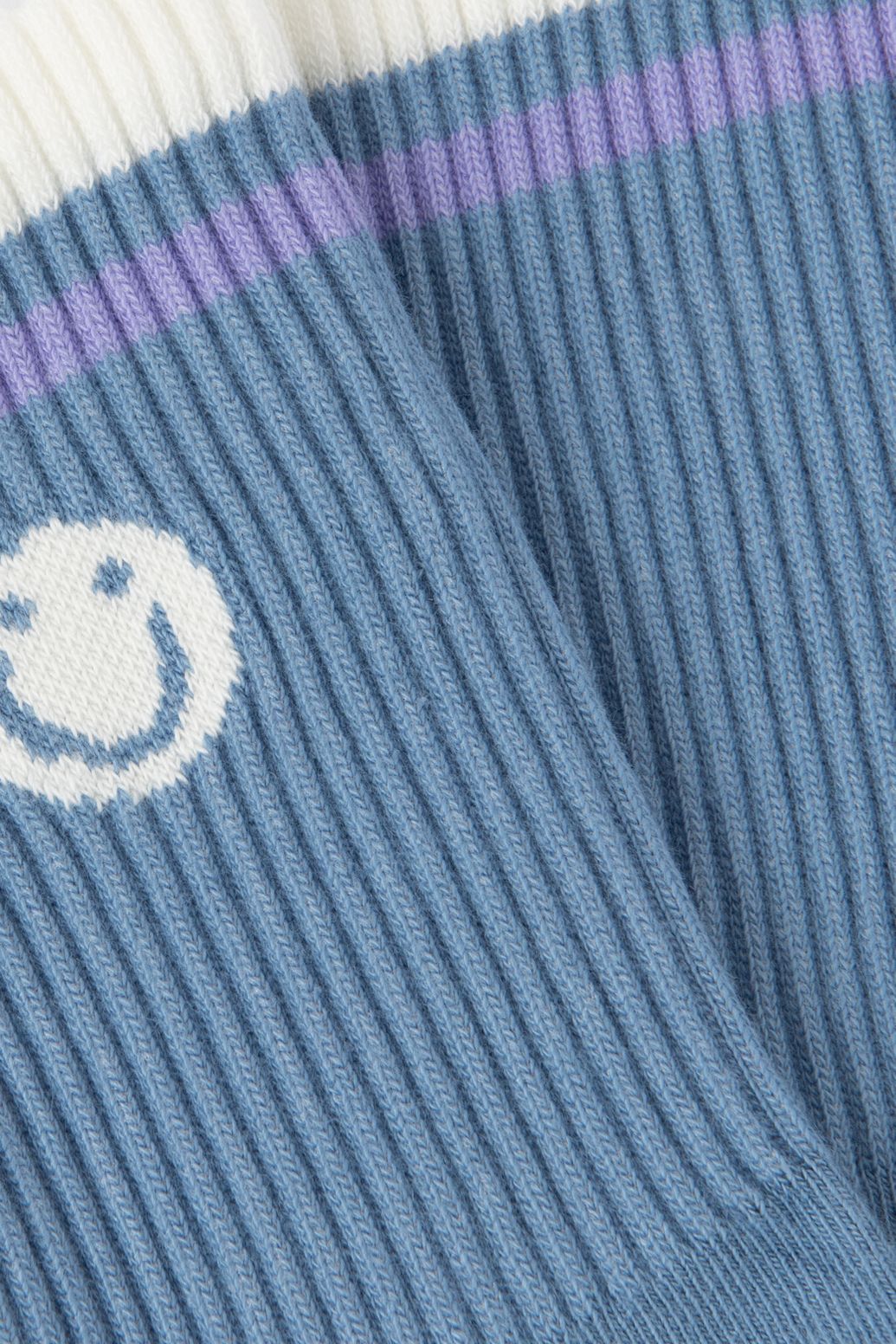 Chaussettes avec smiley - bleu
