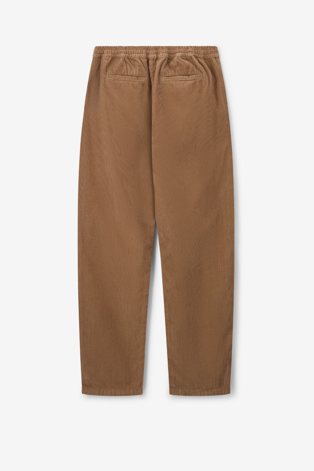 Lichtbruine corduroy mid-rise broek